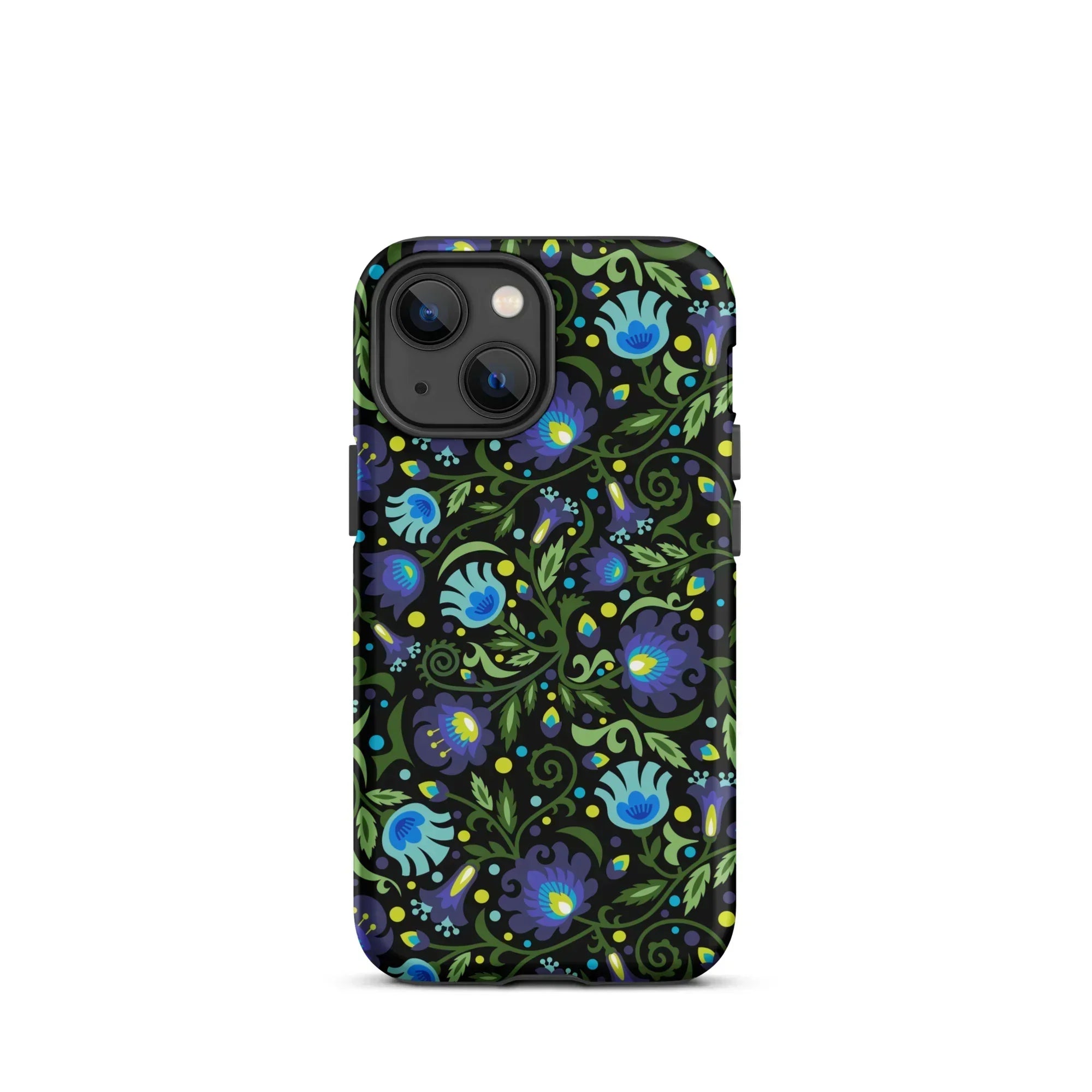 Gdańsk Blues Wycinanki iPhone Case over black - The Global Wanderer