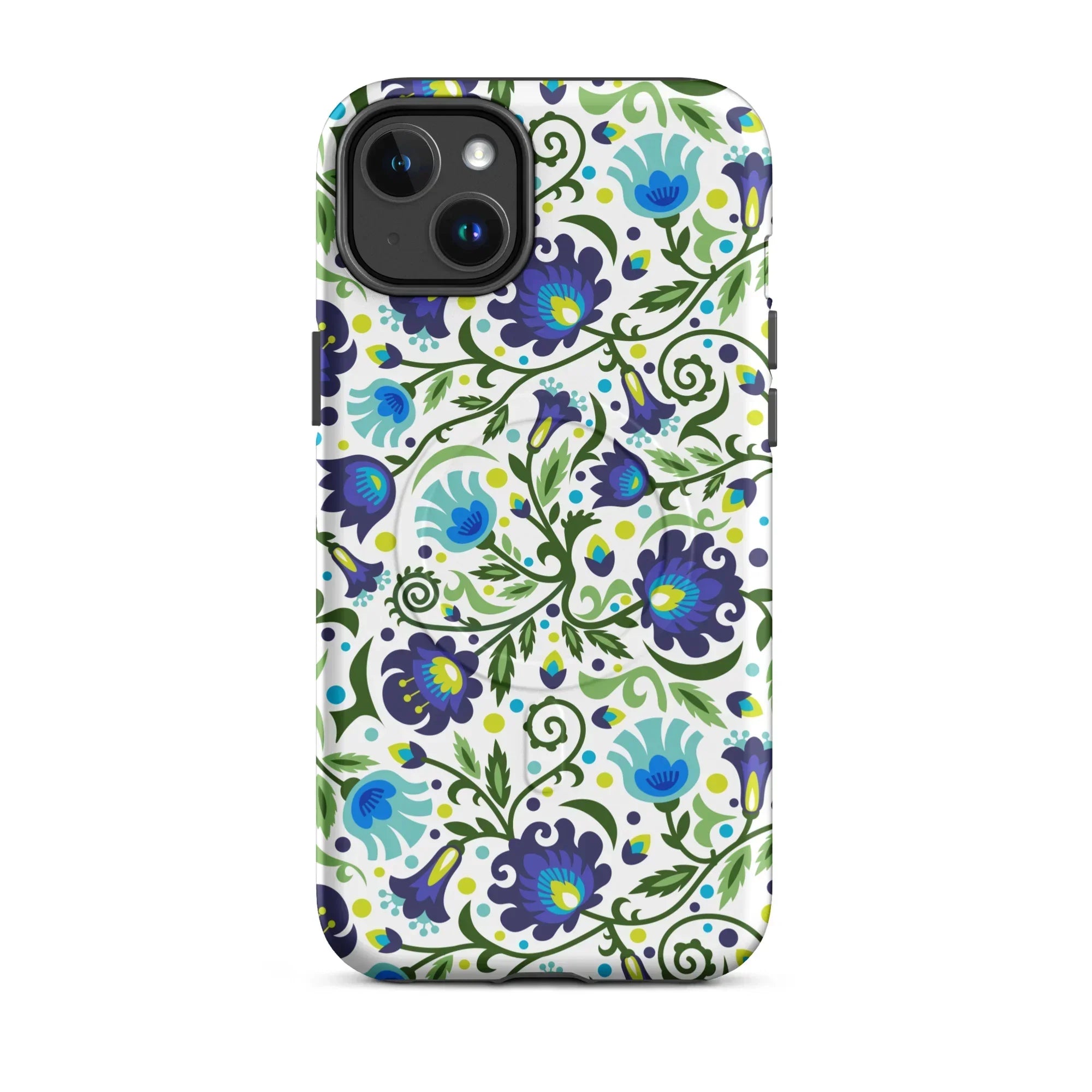 Gdańsk Blues Wycinanki MagSafe iPhone Case over white - The Global Wanderer