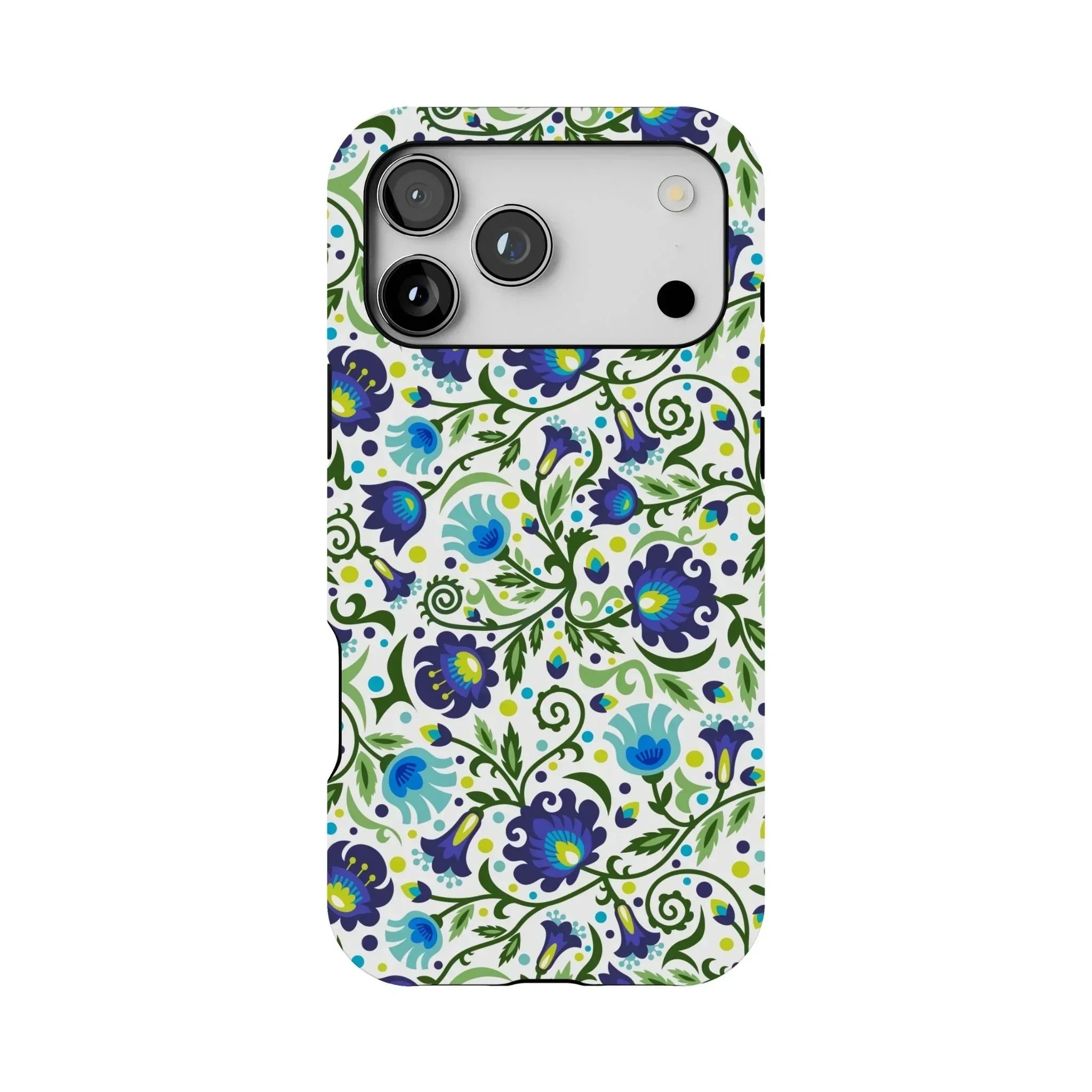 Gdańsk Blues Wycinanki MagSafe iPhone Case over white - The Global Wanderer