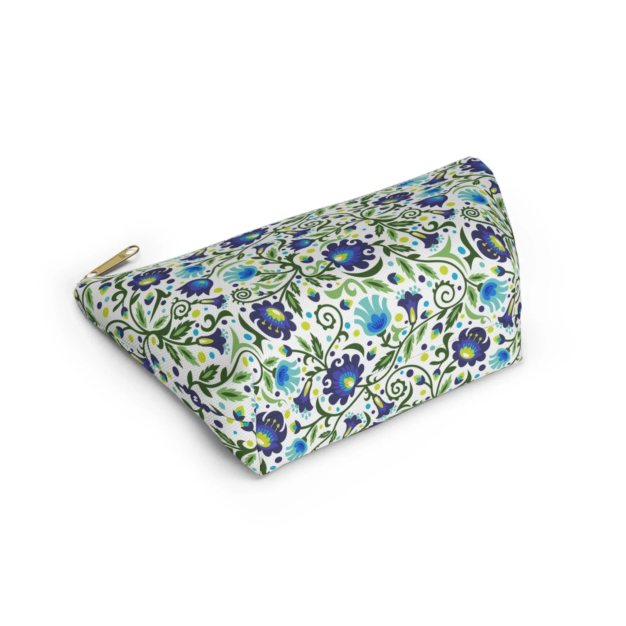 Gdańsk Blues Wycinanki Pouch over white - The Global Wanderer