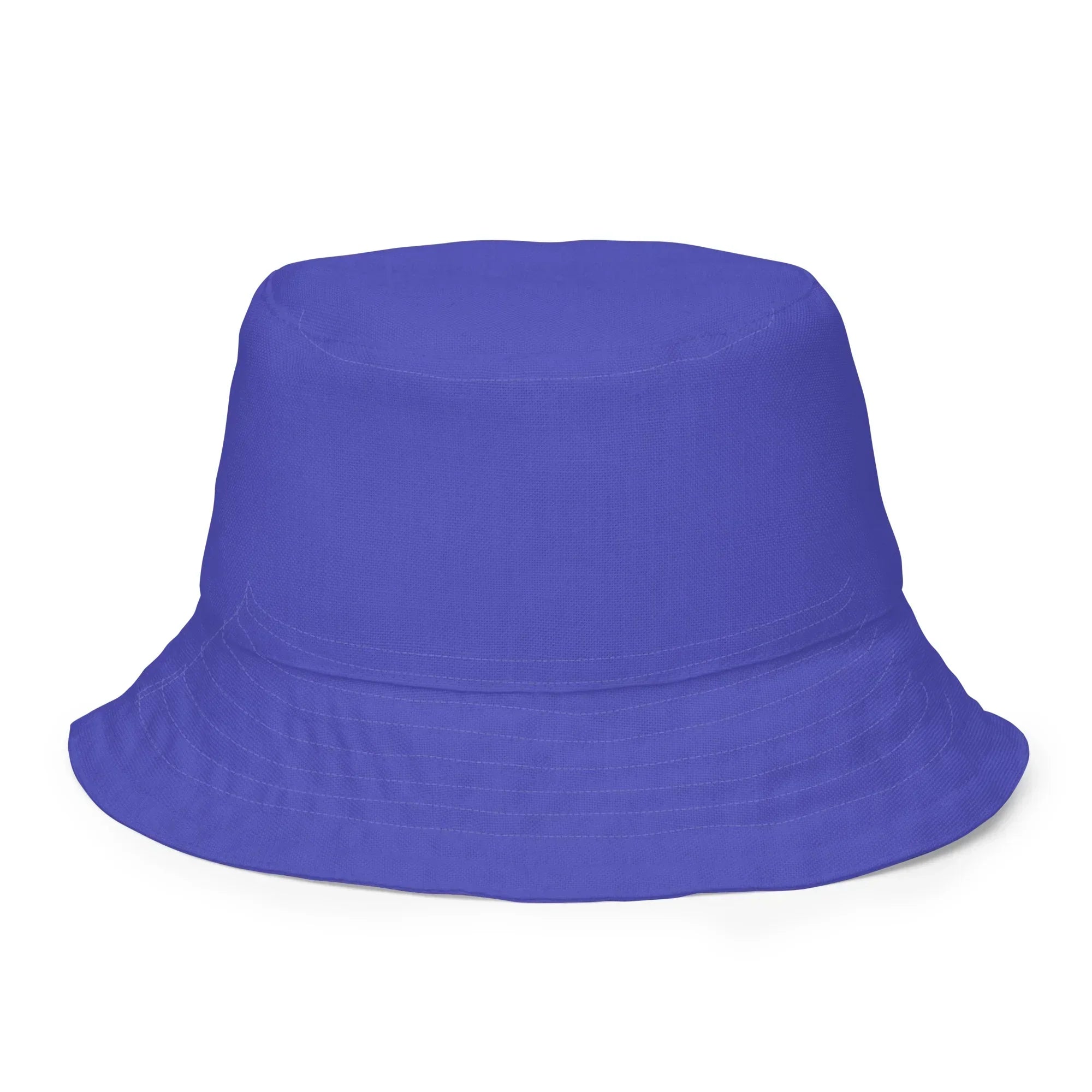 Gdańsk Blues Wycinanki Reversible Bucket Hat over yellow - The Global Wanderer