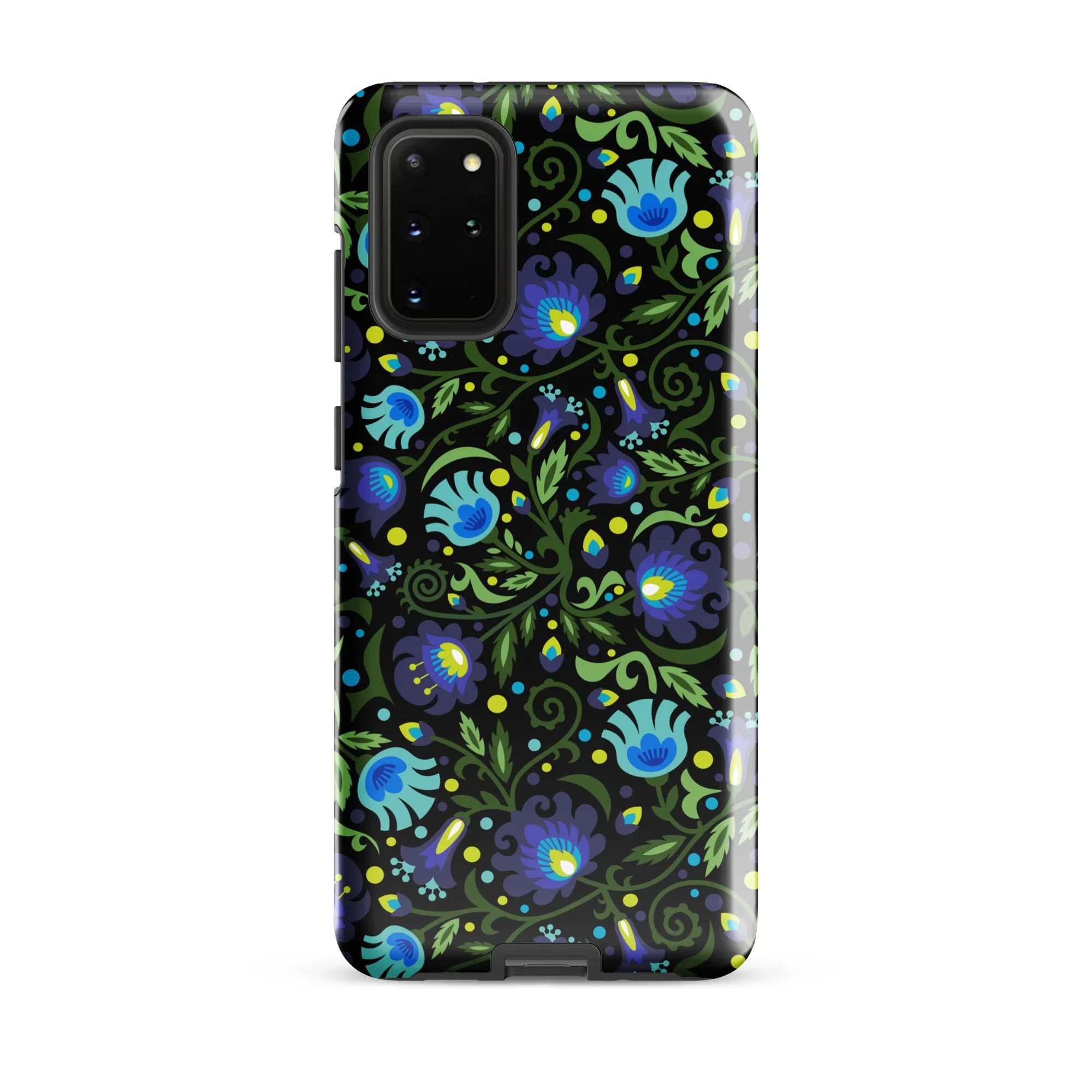 Gdańsk Blues Wycinanki Samsung Case over black - The Global Wanderer