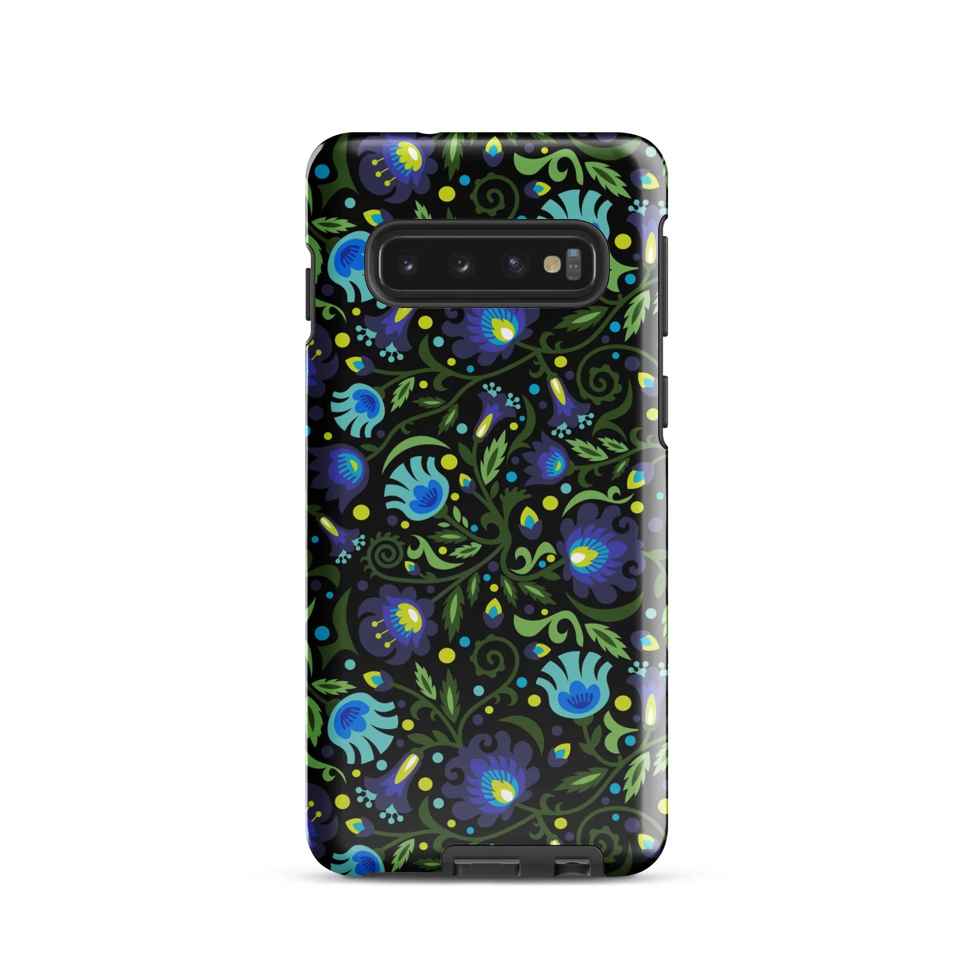 Gdańsk Blues Wycinanki Samsung Case over black - The Global Wanderer
