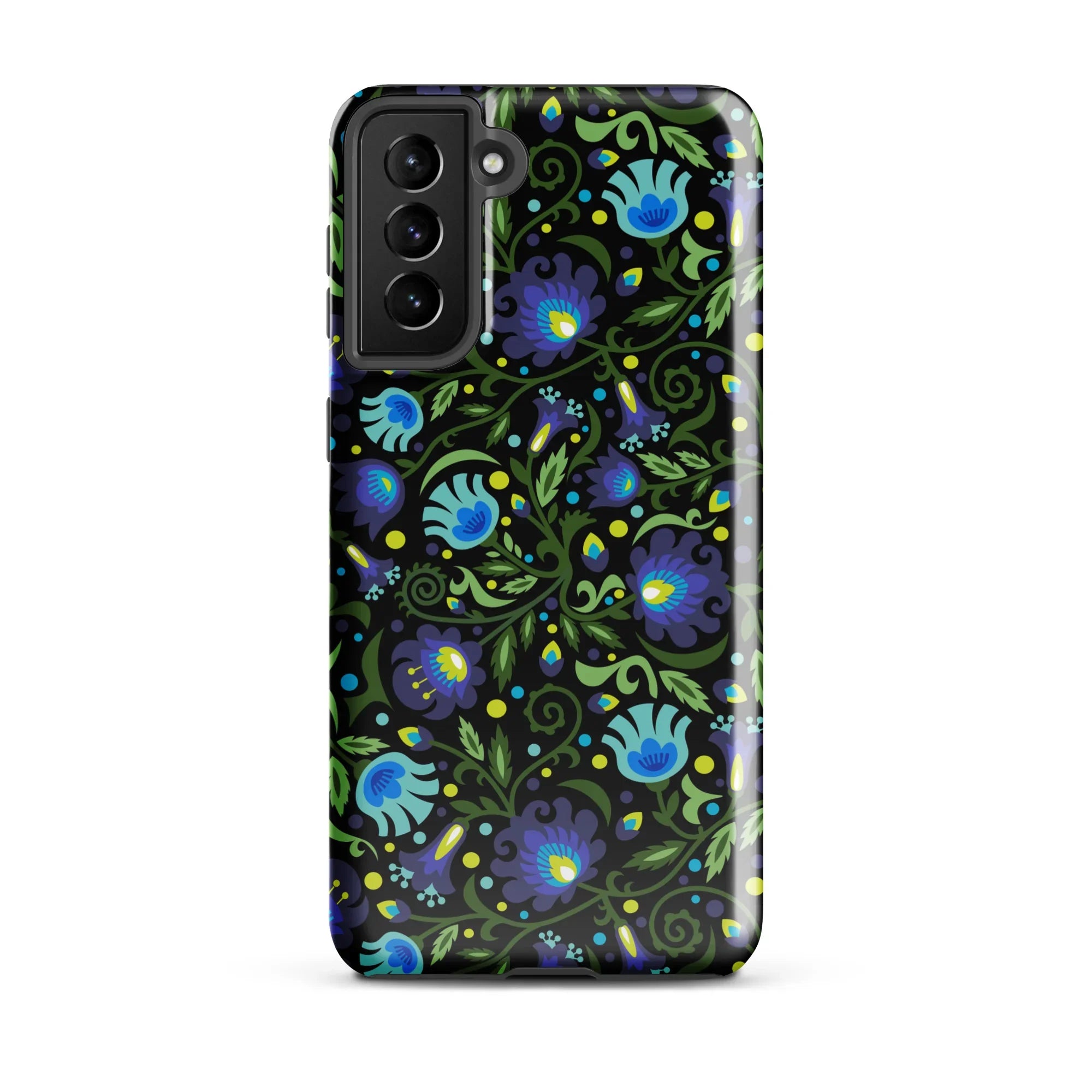 Gdańsk Blues Wycinanki Samsung Case over black - The Global Wanderer