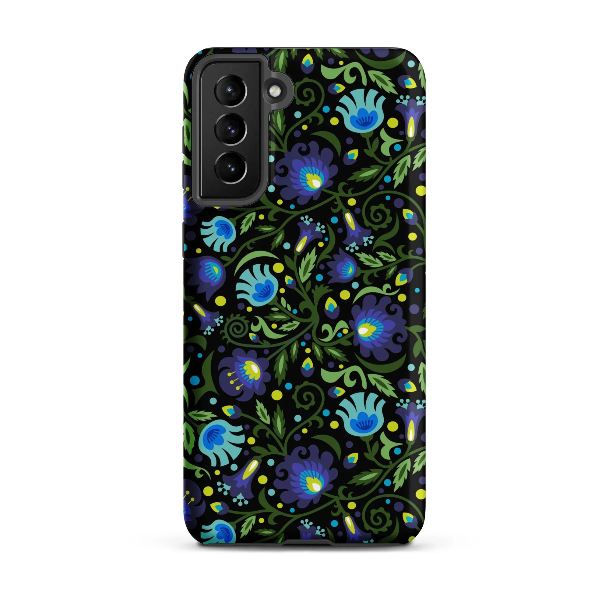 Gdańsk Blues Wycinanki Samsung Case over black - The Global Wanderer