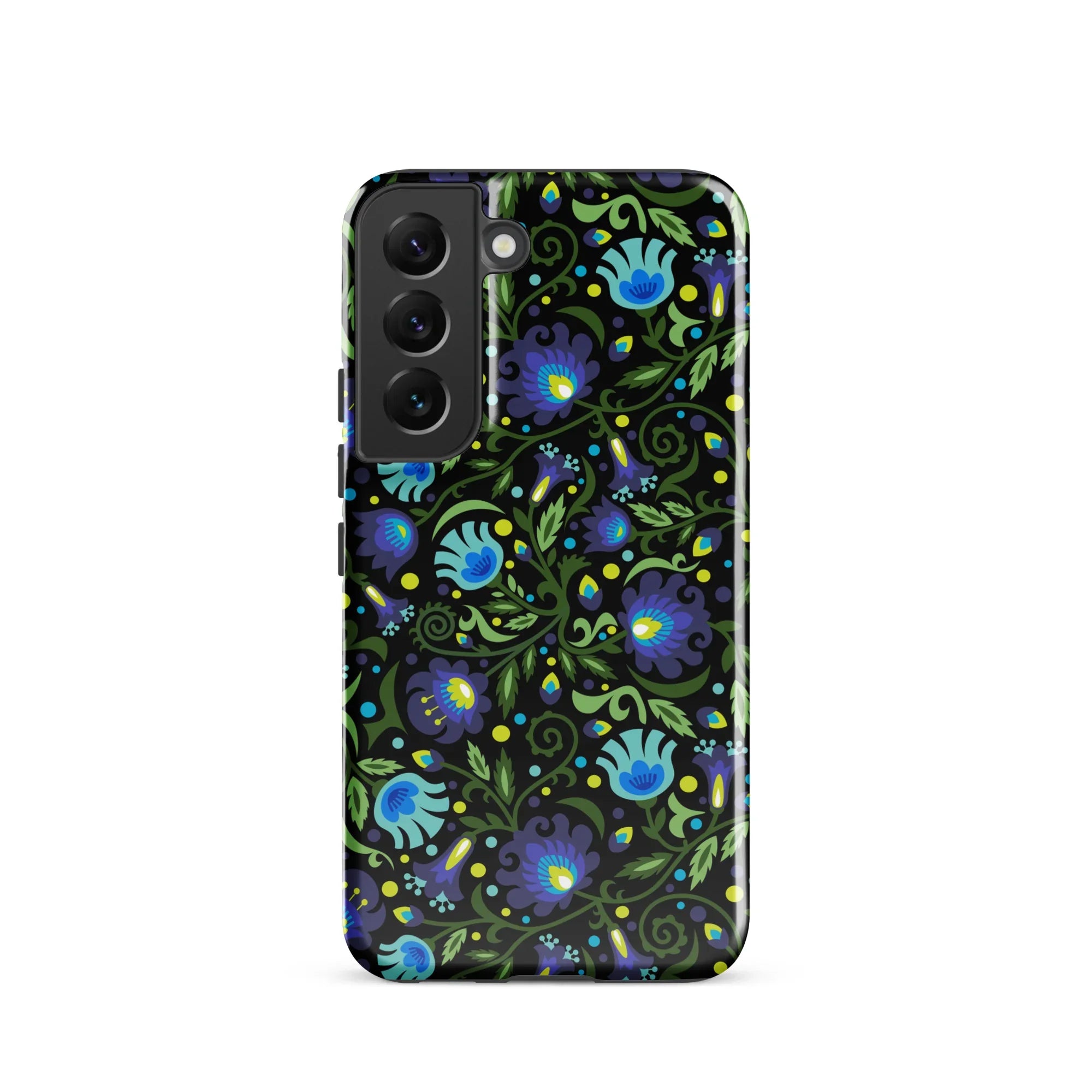 Gdańsk Blues Wycinanki Samsung Case over black - The Global Wanderer