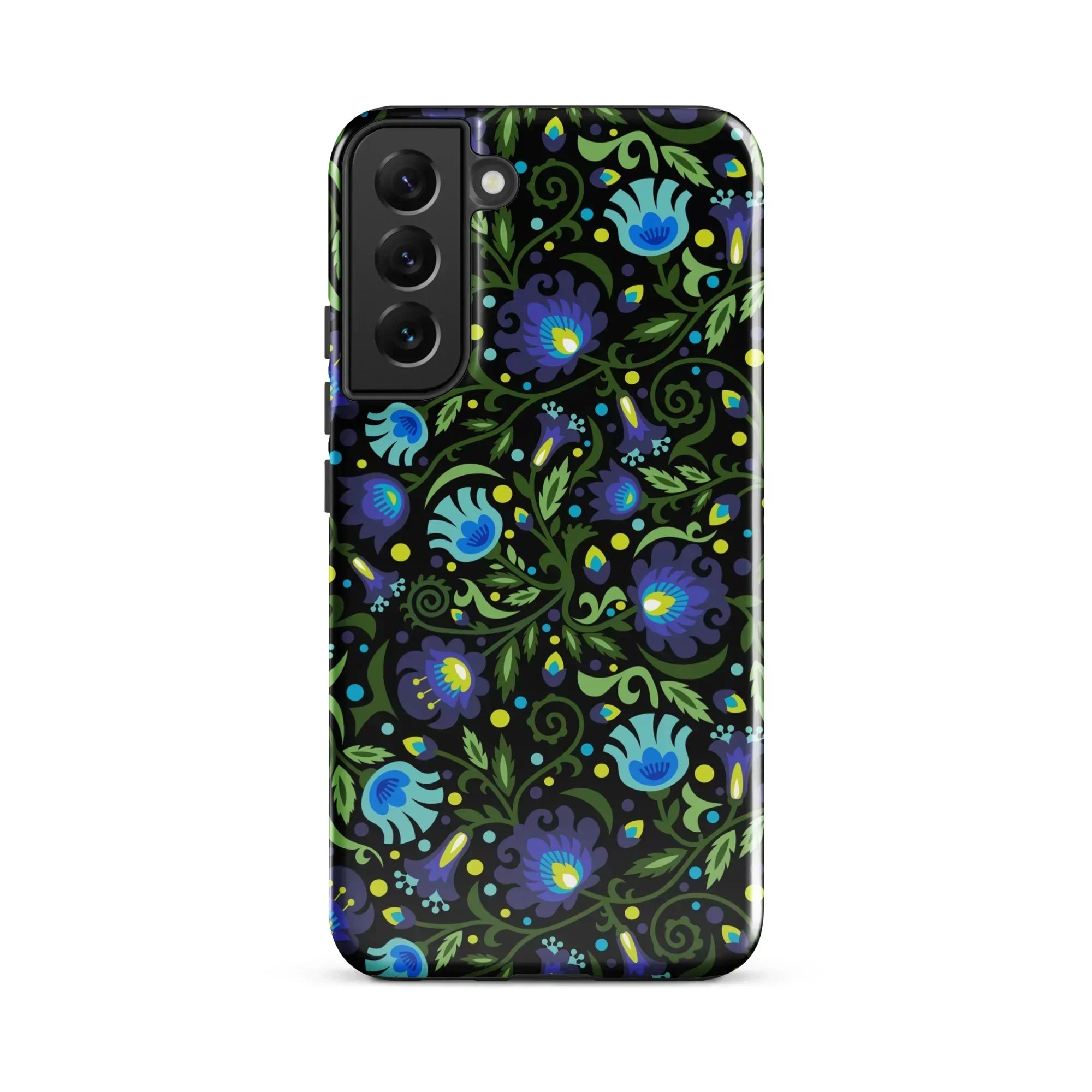 Gdańsk Blues Wycinanki Samsung Case over black - The Global Wanderer