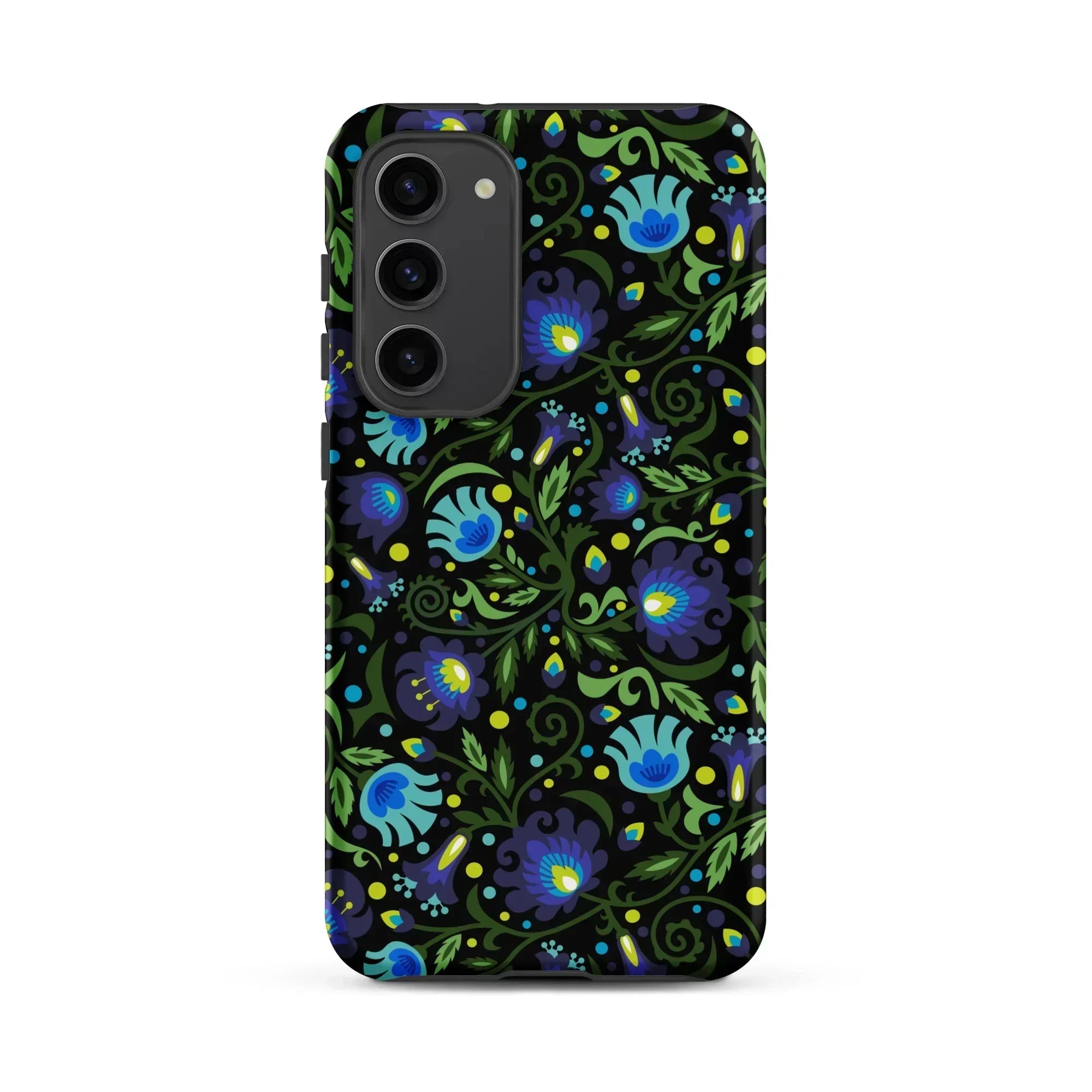 Gdańsk Blues Wycinanki Samsung Case over black - The Global Wanderer