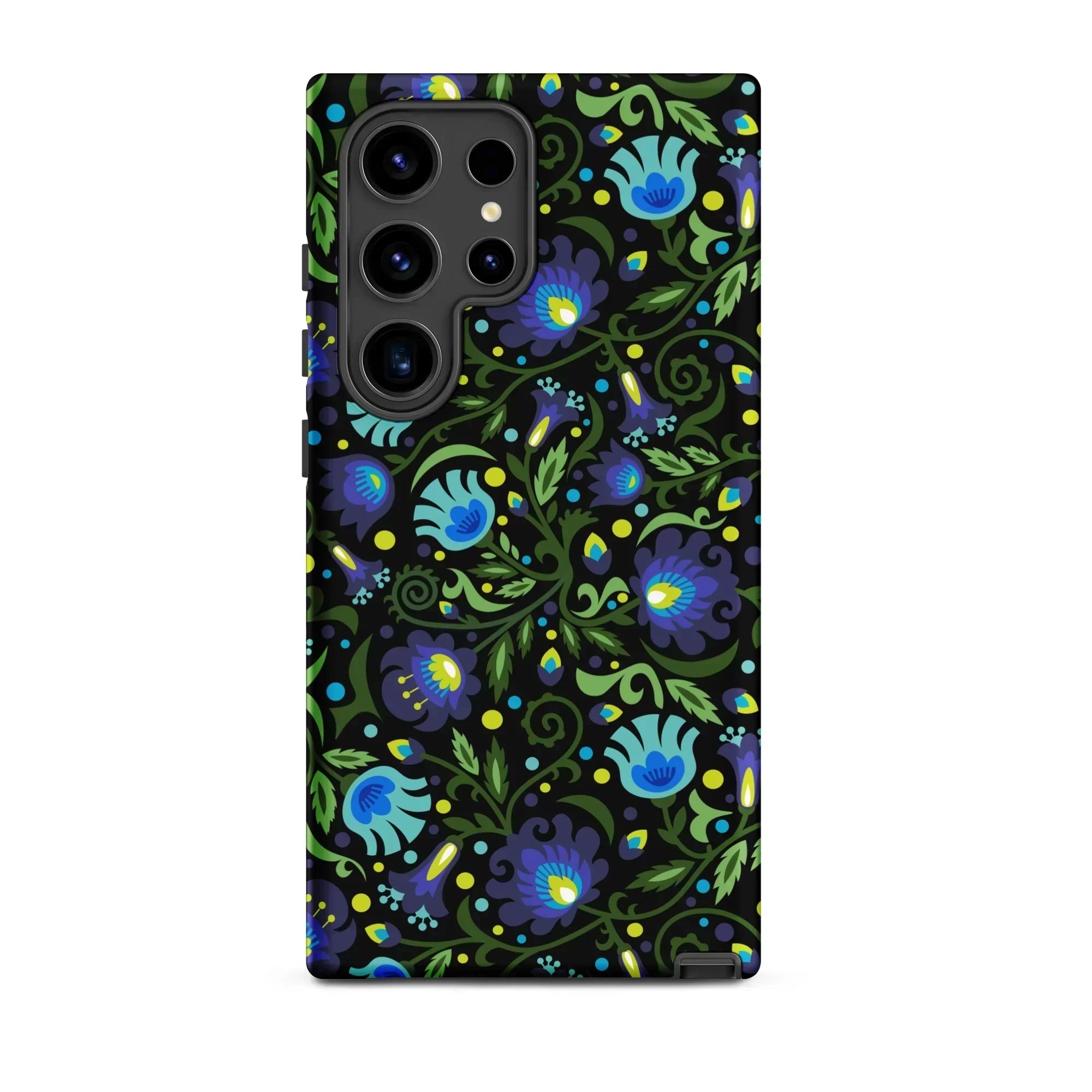 Gdańsk Blues Wycinanki Samsung Case over black - The Global Wanderer