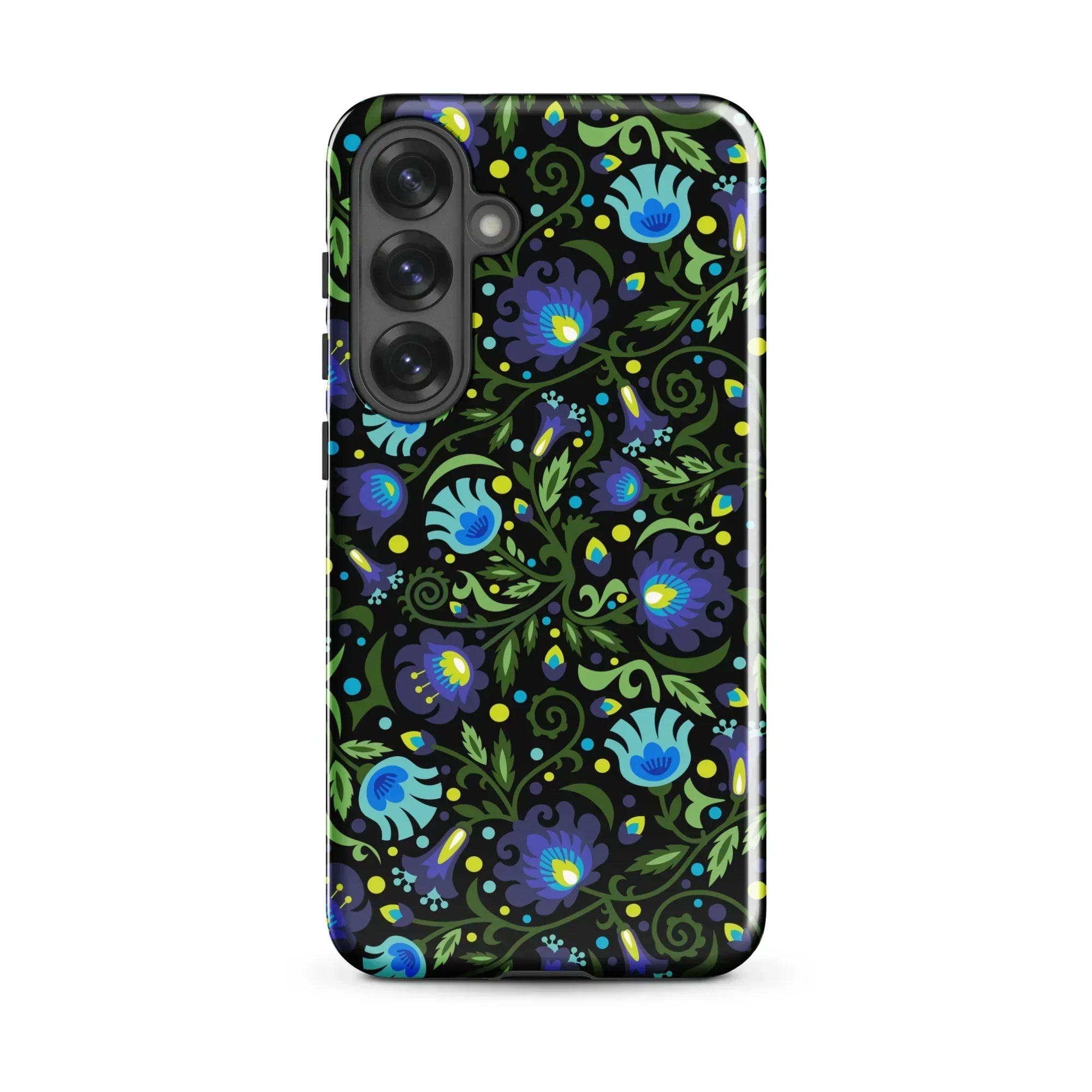 Gdańsk Blues Wycinanki Samsung Case over black - The Global Wanderer