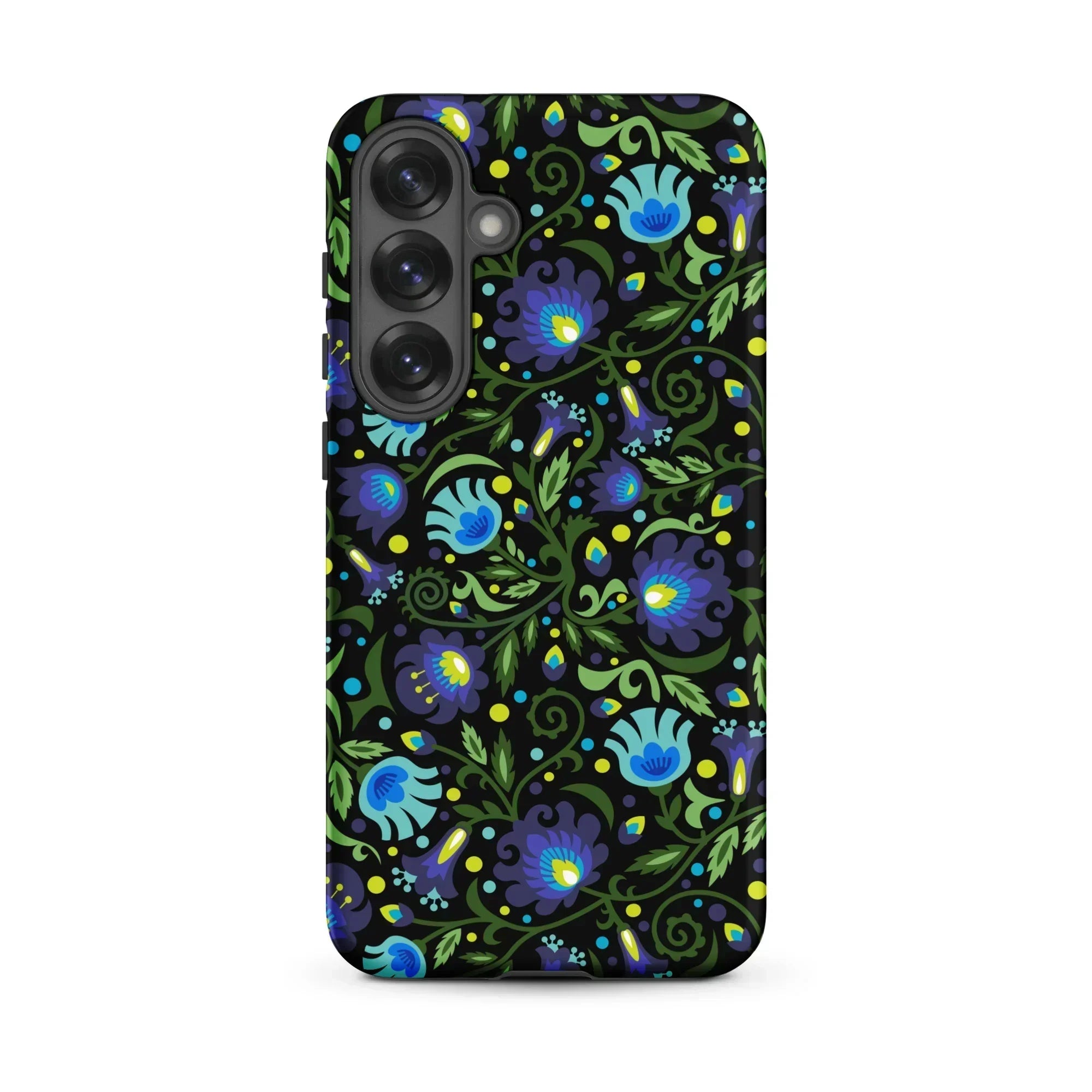 Gdańsk Blues Wycinanki Samsung Case over black - The Global Wanderer