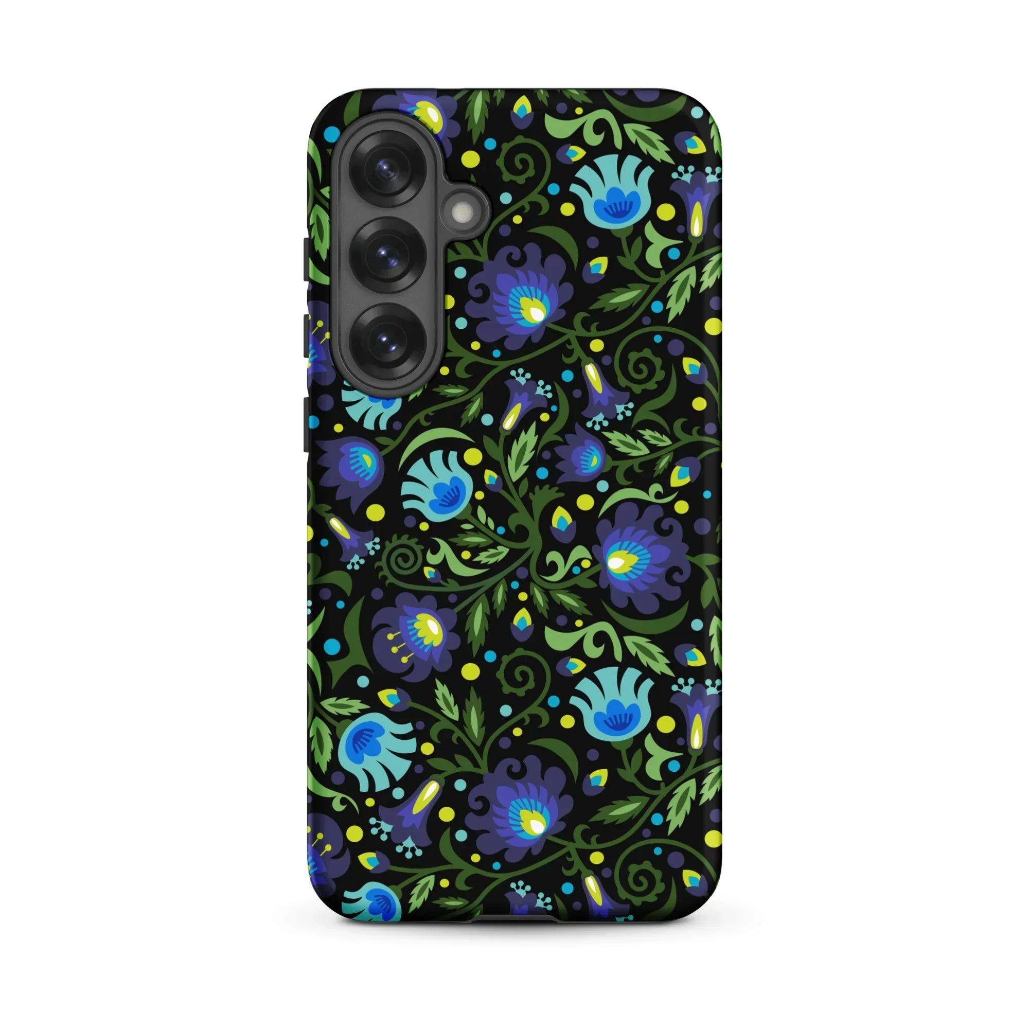 Gdańsk Blues Wycinanki Samsung Case over black - The Global Wanderer