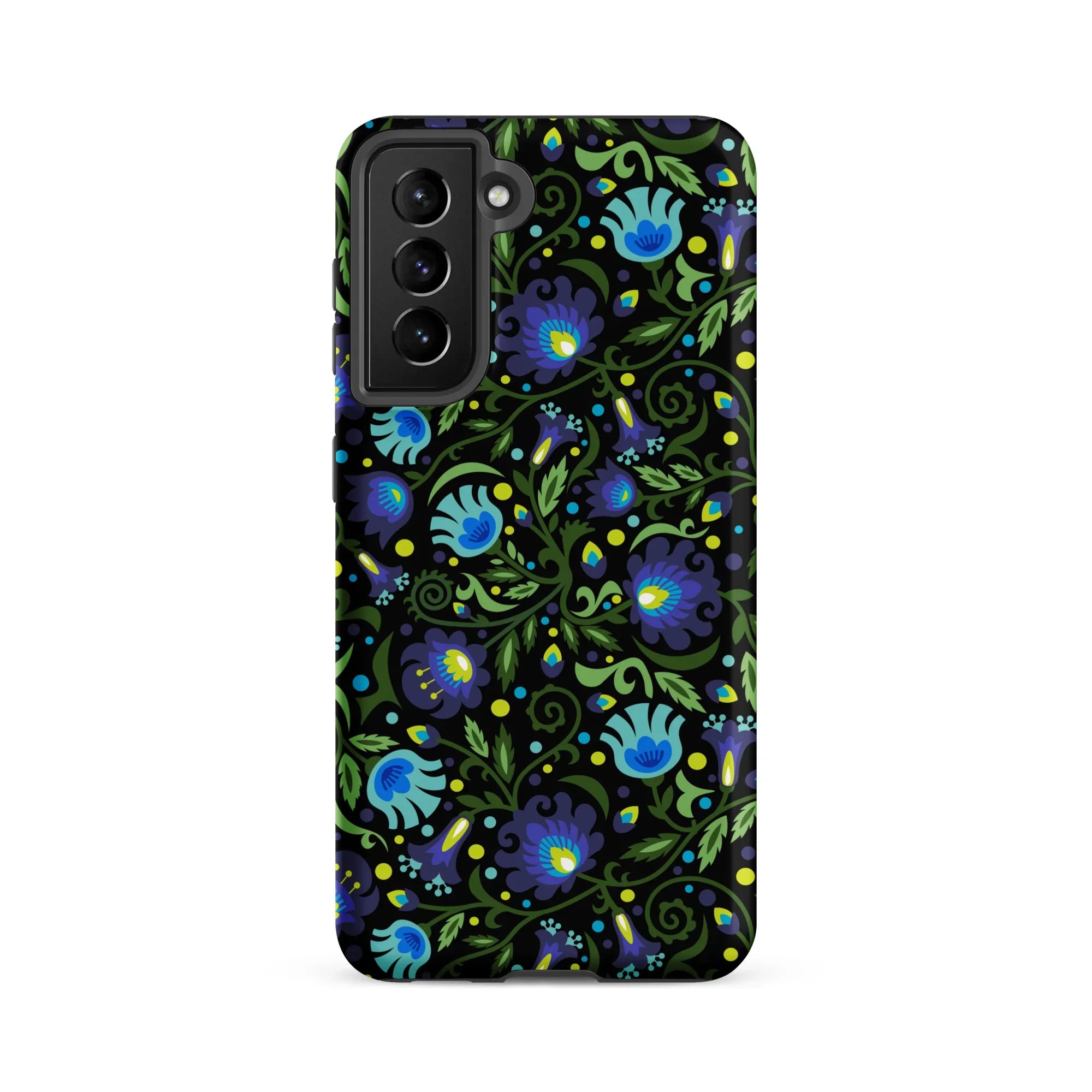 Gdańsk Blues Wycinanki Samsung Case over black - The Global Wanderer