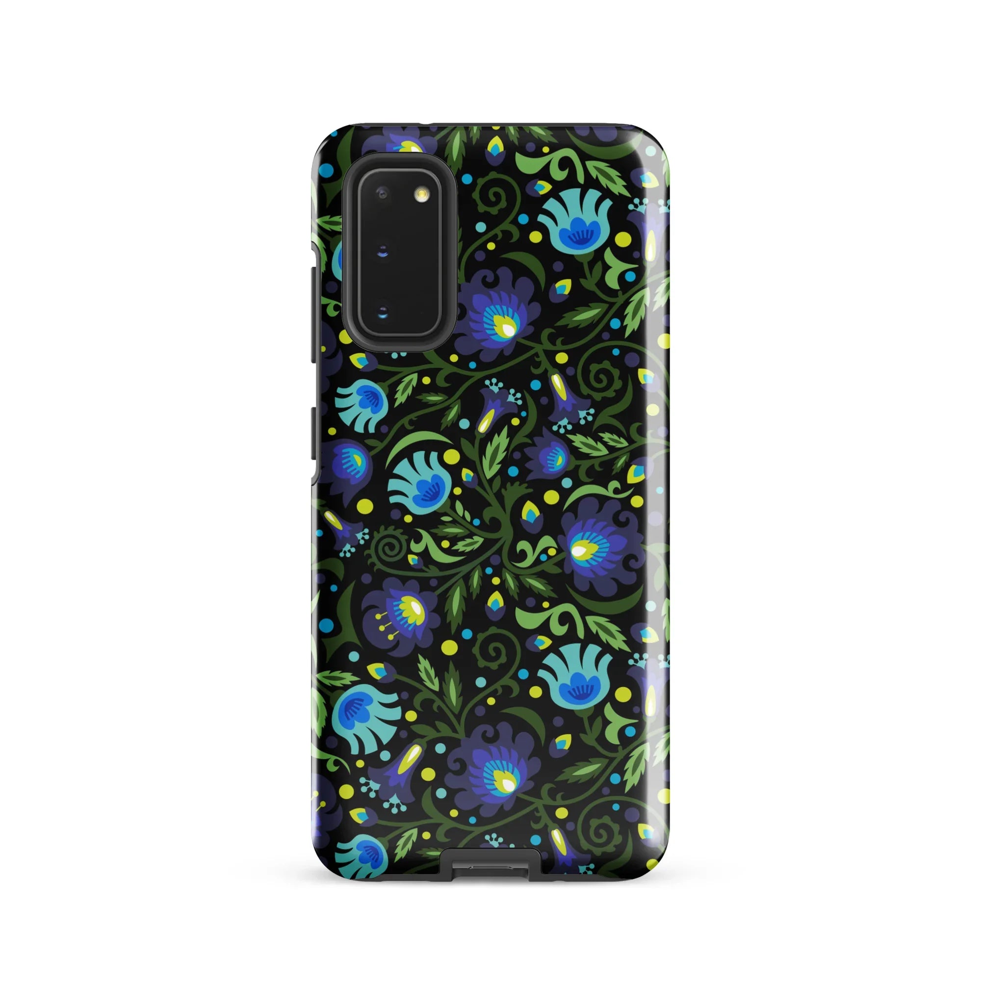 Gdańsk Blues Wycinanki Samsung Case over black - The Global Wanderer