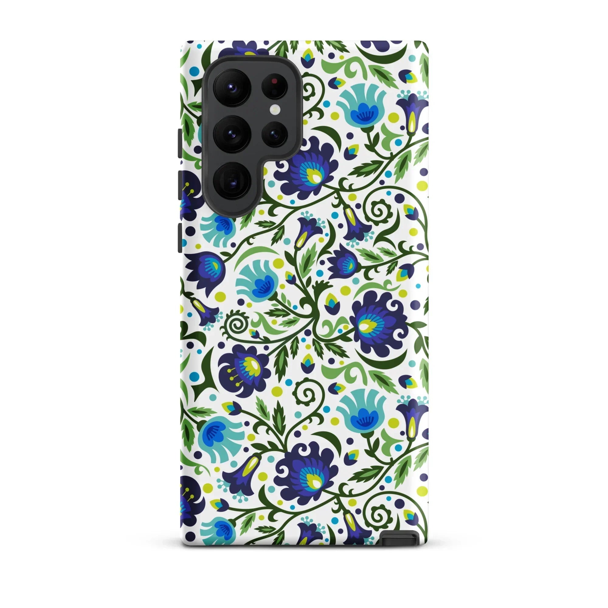 Gdańsk Blues Wycinanki Samsung Case over white - The Global Wanderer