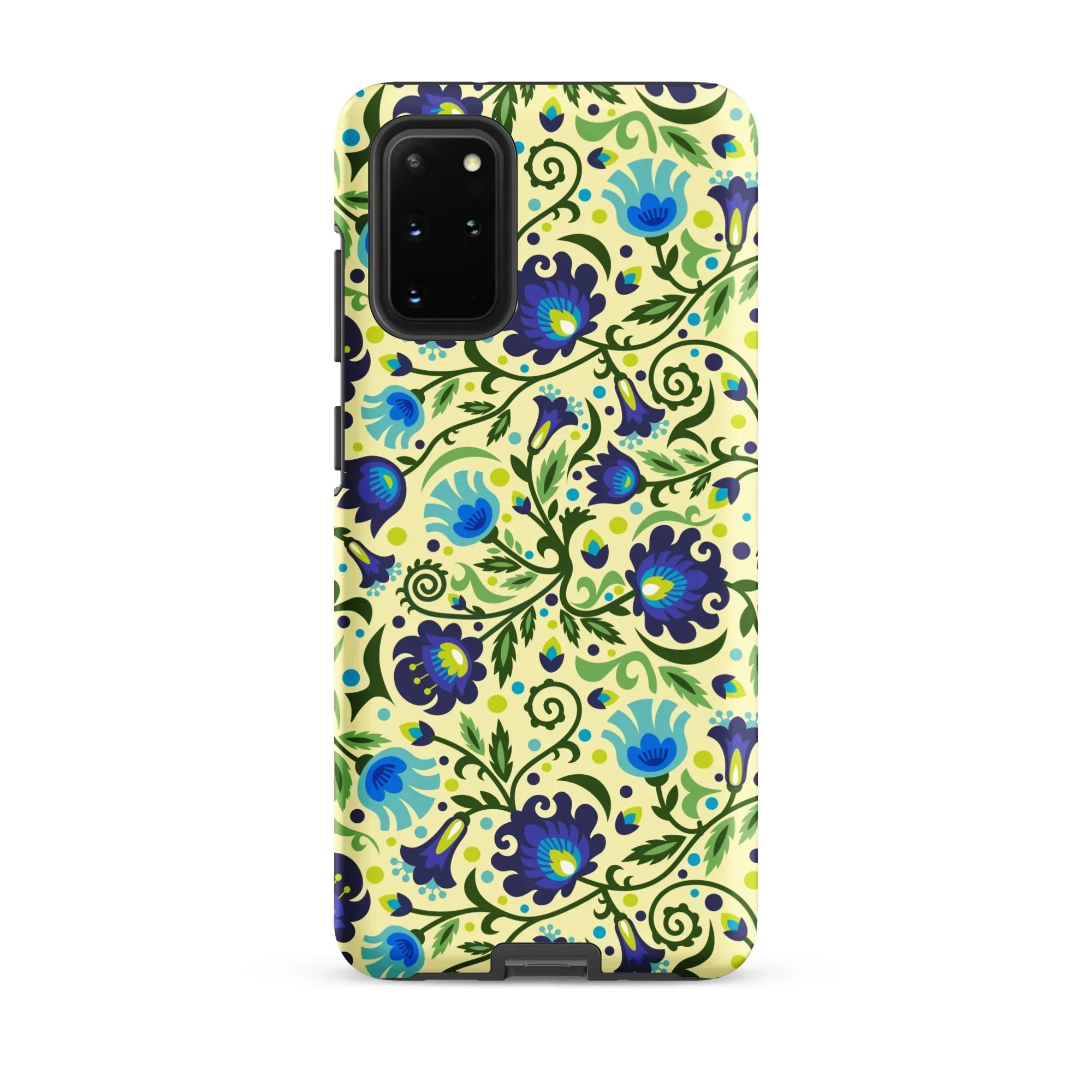 Gdańsk Blues Wycinanki Samsung Case over yellow - The Global Wanderer
