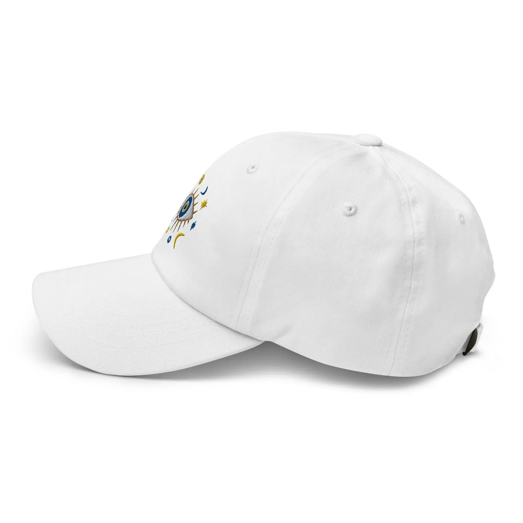 Greek Evil Eye Embroidered Dad Hat - The Global Wanderer