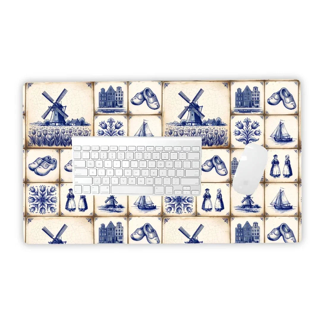 Haarlem Ivory Desk Mat - The Global Wanderer