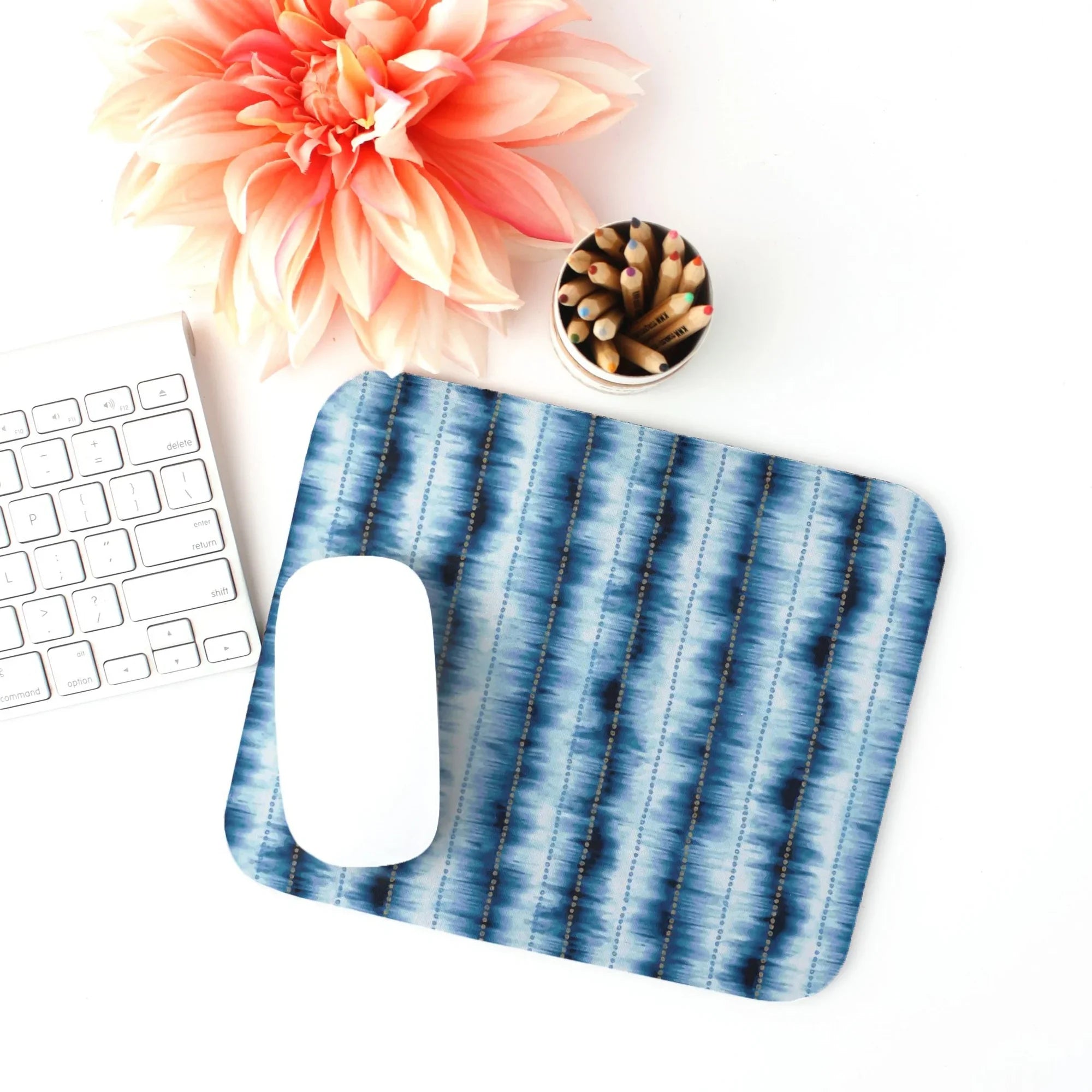 Hakone Mist Shibori Mouse Pad - The Global Wanderer