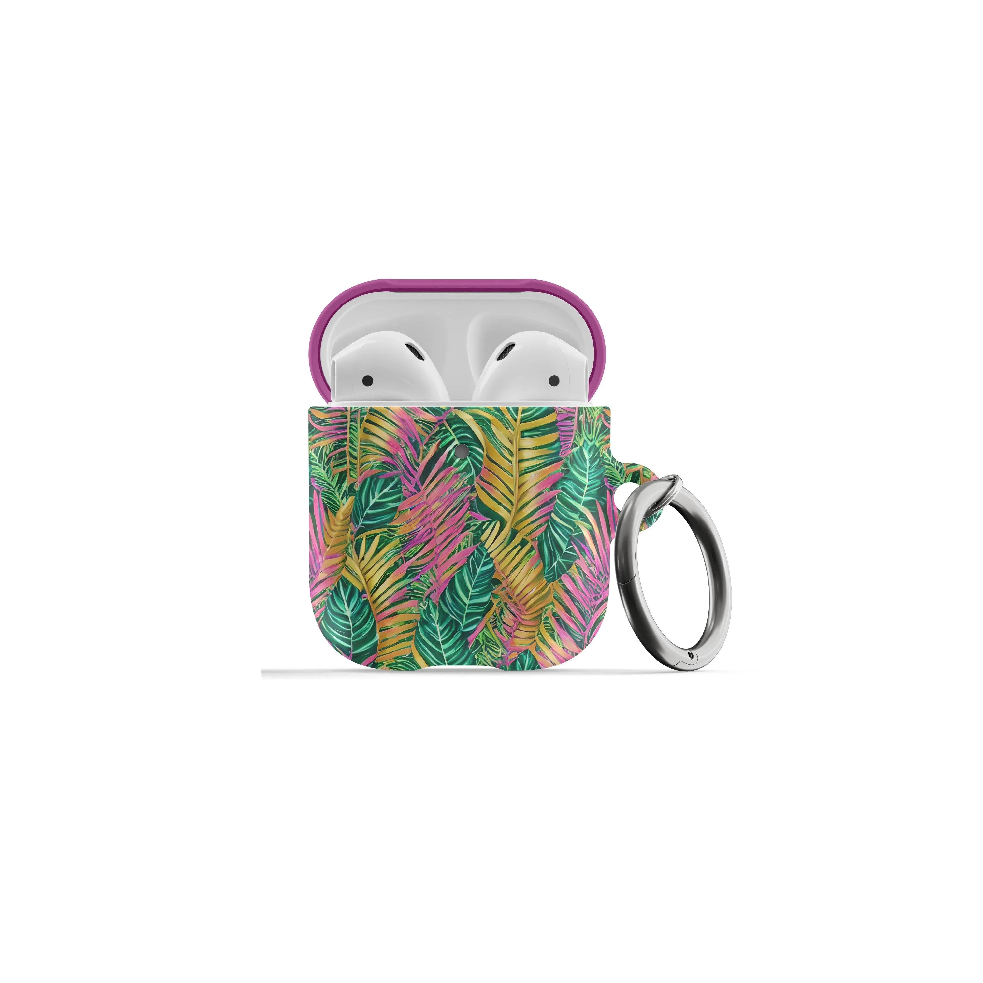 Hawaiian Tropical Leaves AirPod Pro Case - The Global Wanderer