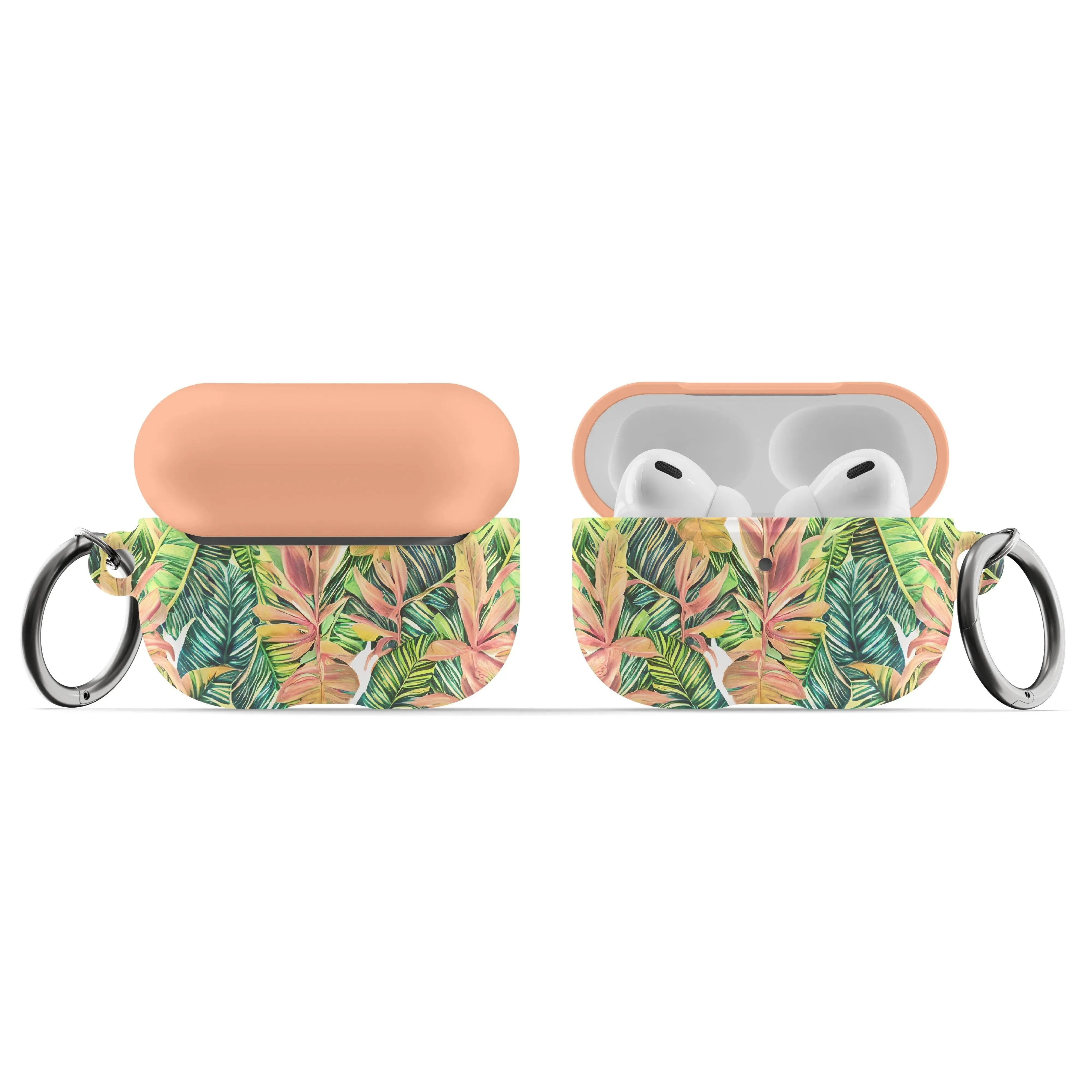 Hawaiian Tropical Leaves AirPod Pro Case - The Global Wanderer