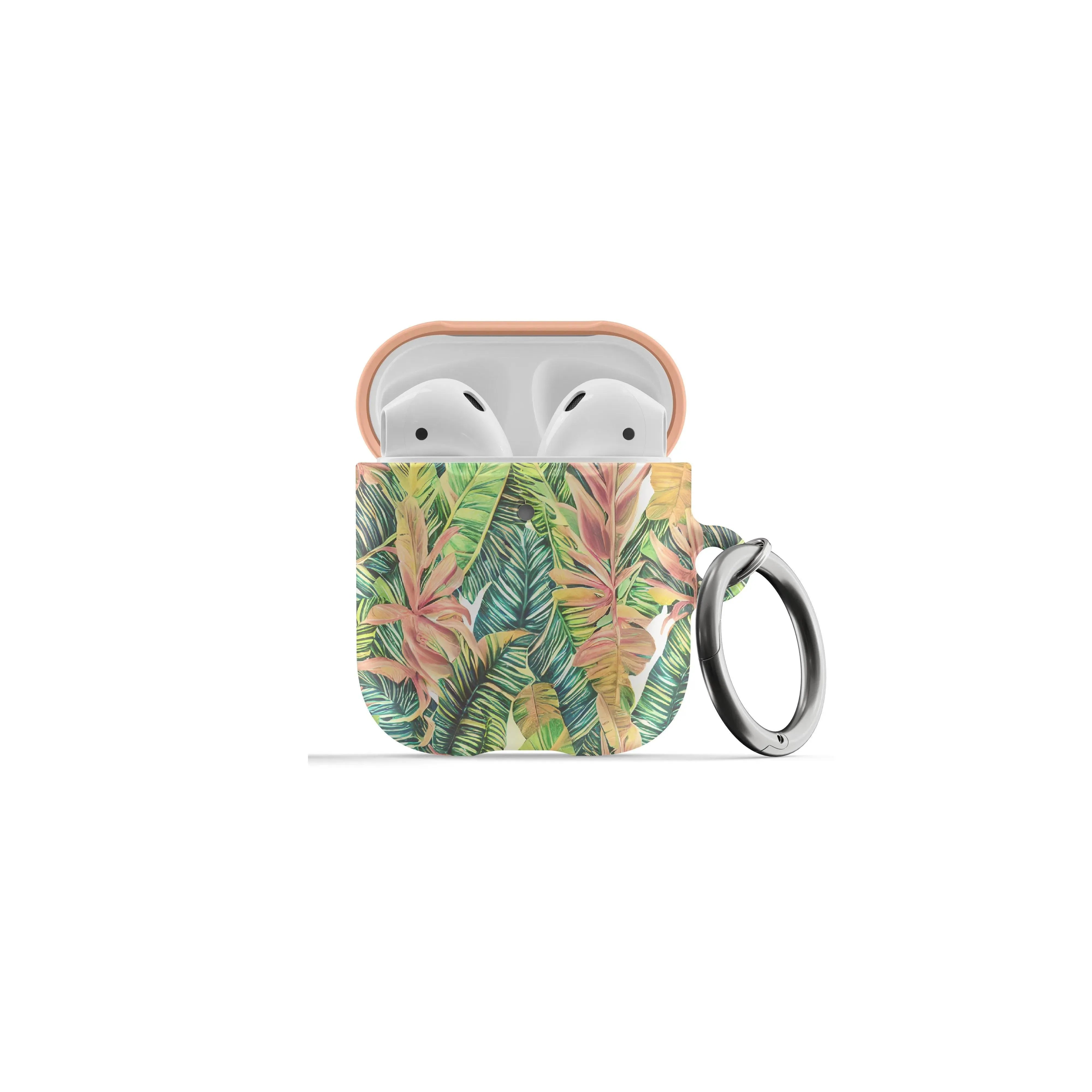 Hawaiian Tropical Leaves AirPod Pro Case - The Global Wanderer