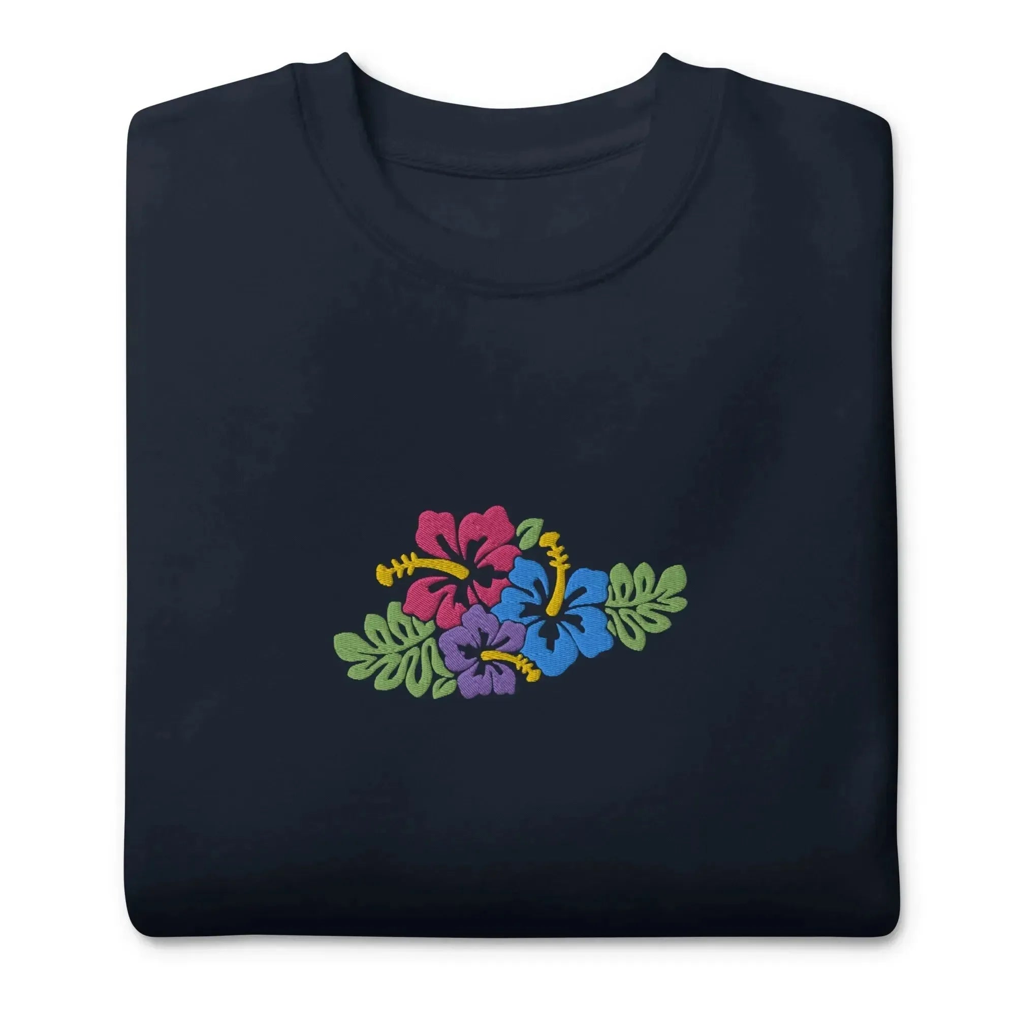 Hawaiian Tropical Leaves Embroidered Sweatshirt - The Global Wanderer