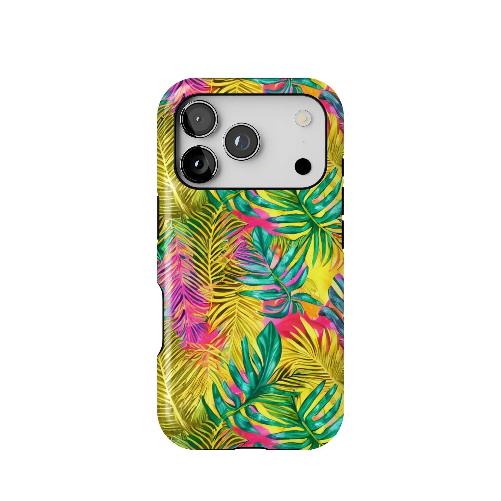 Hawaiian Tropical Leaves Tough MagSafe iPhone Case - The Global Wanderer