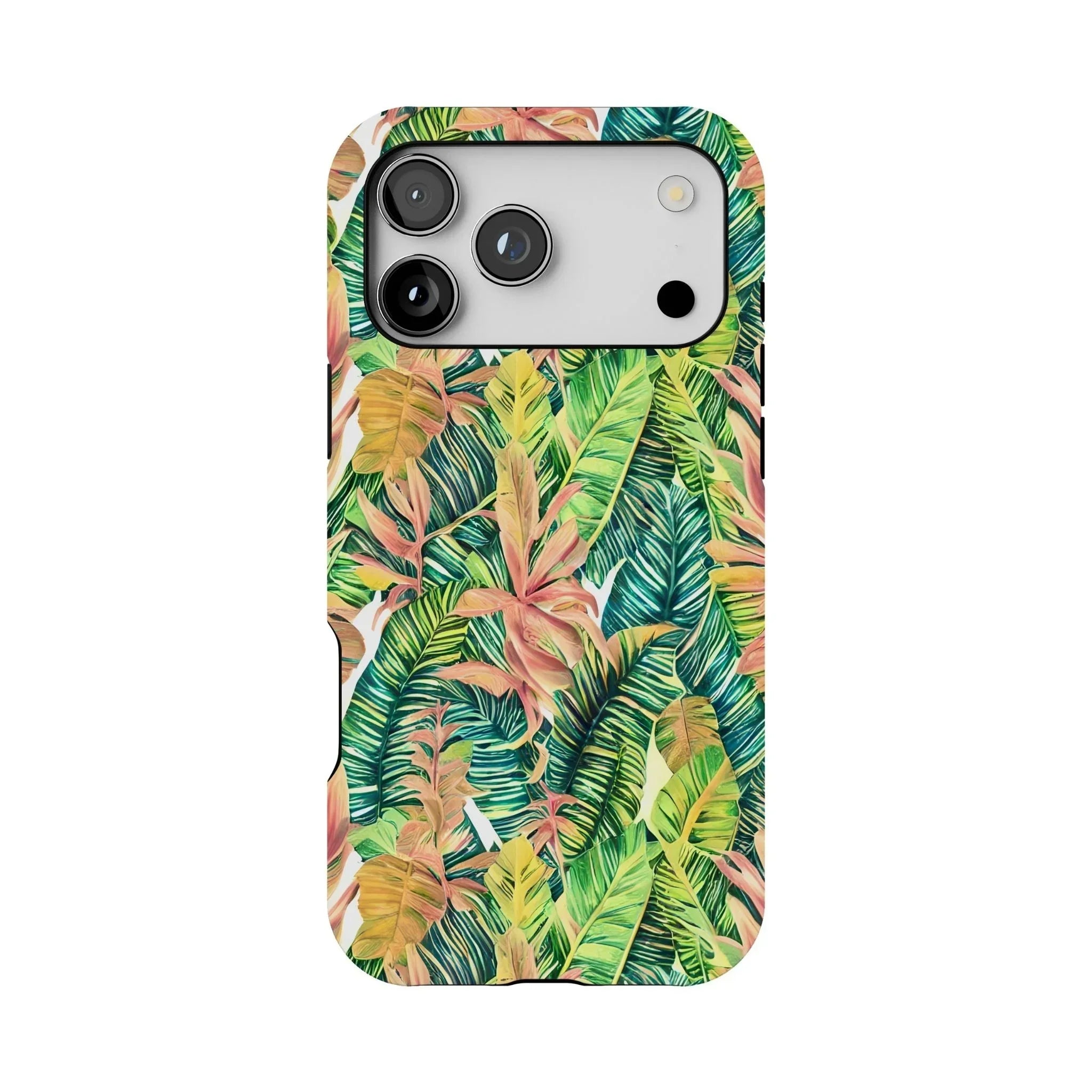 Hawaiian Tropical Leaves Tough MagSafe iPhone Case - The Global Wanderer