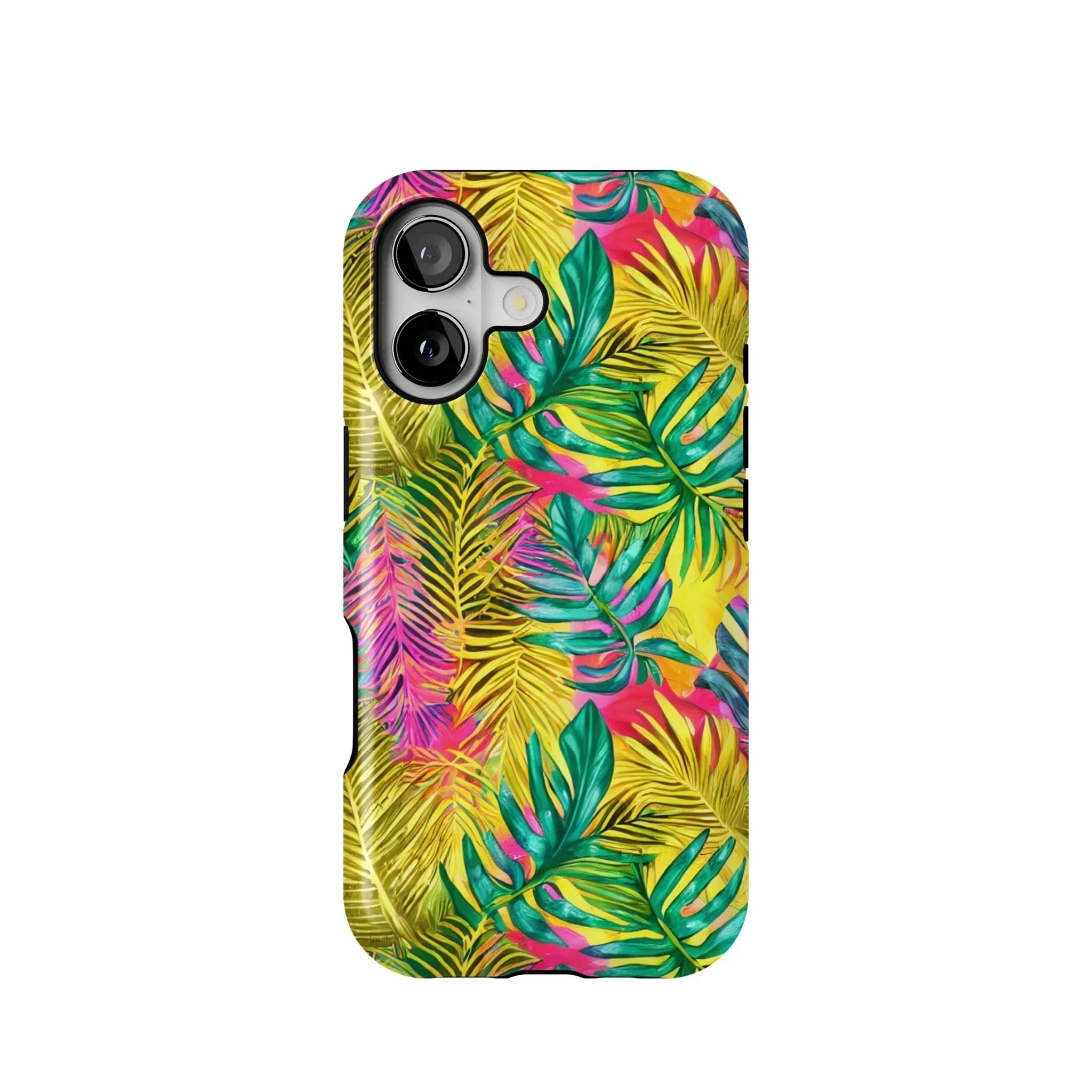 Hawaiian Tropical Leaves Tough MagSafe iPhone Case - The Global Wanderer
