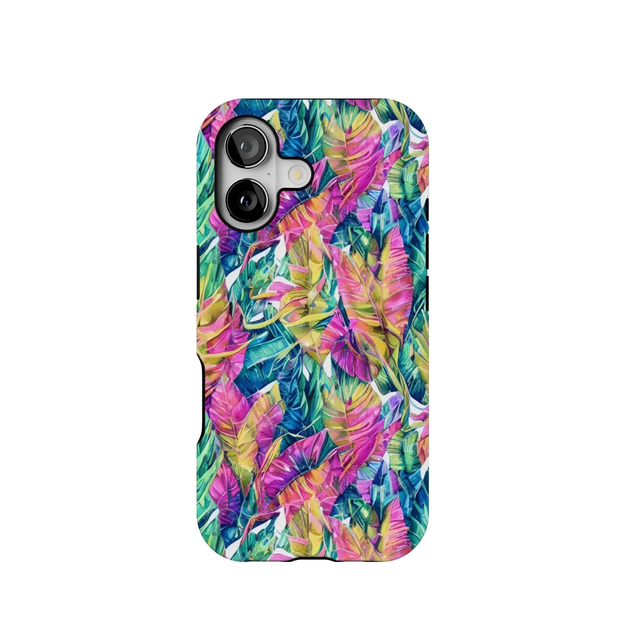 Hawaiian Tropical Leaves Tough MagSafe iPhone Case - The Global Wanderer