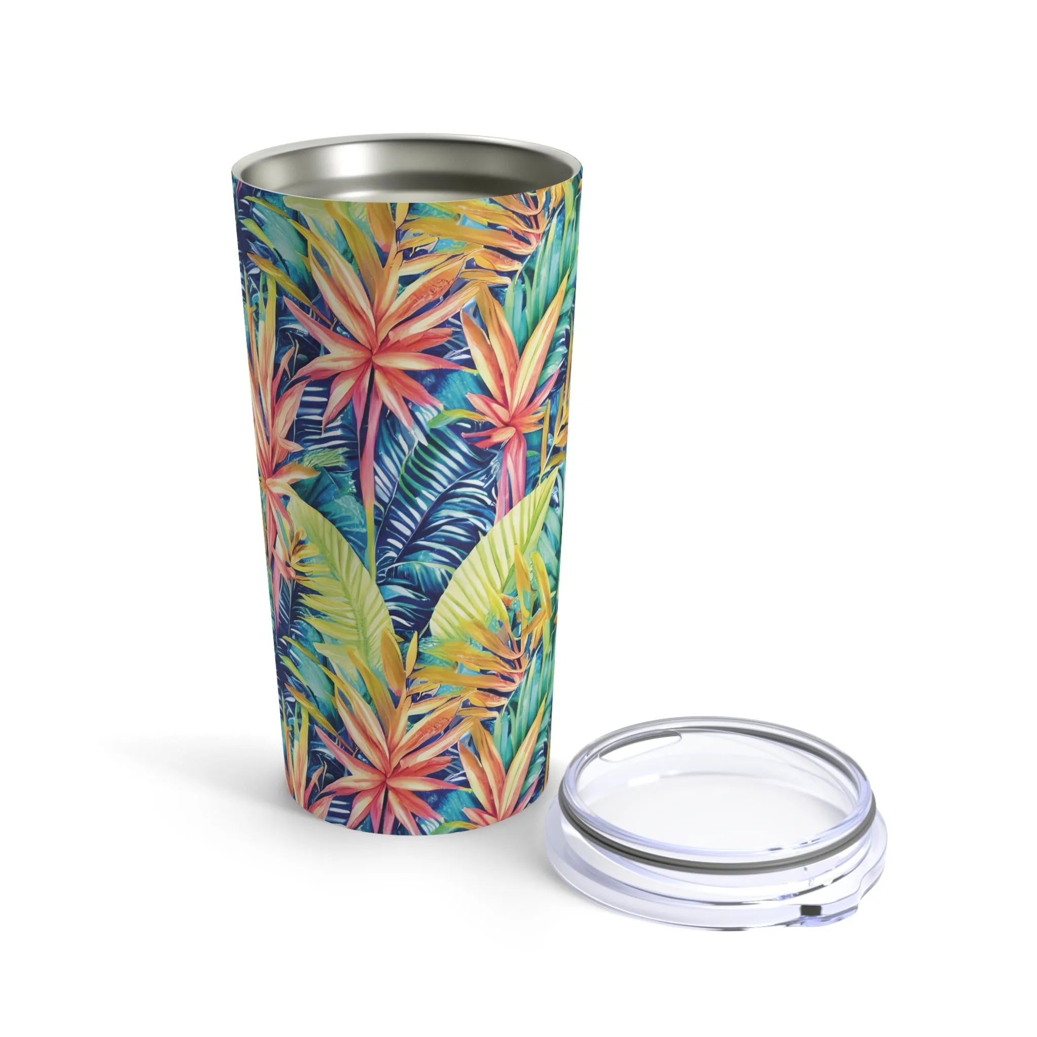 Hawaiian Tropical Leaves Tumbler - The Global Wanderer