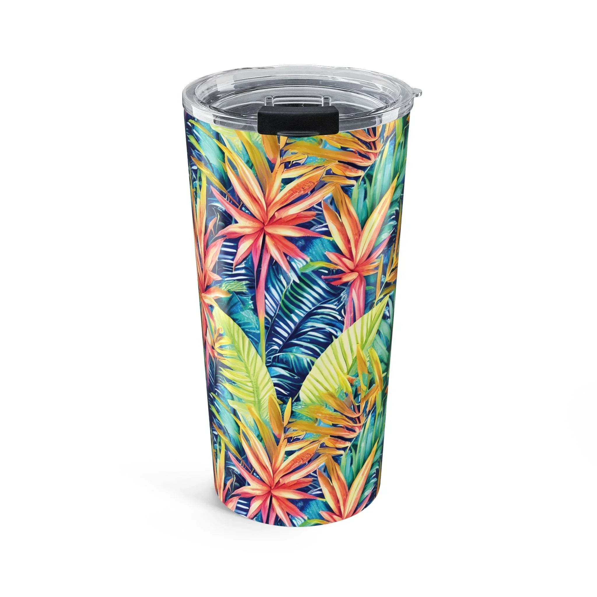 Hawaiian Tropical Leaves Tumbler - The Global Wanderer