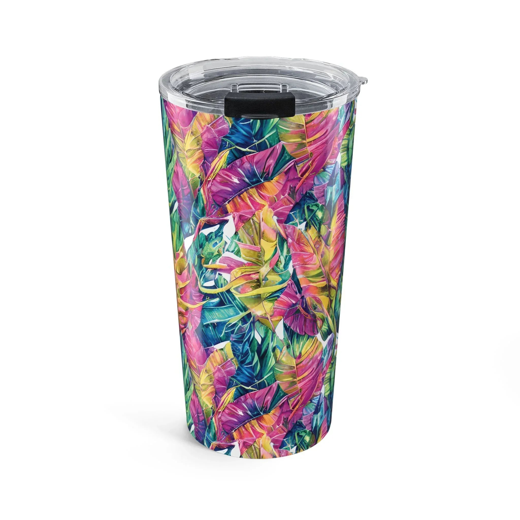 Hawaiian Tropical Leaves Tumbler - The Global Wanderer