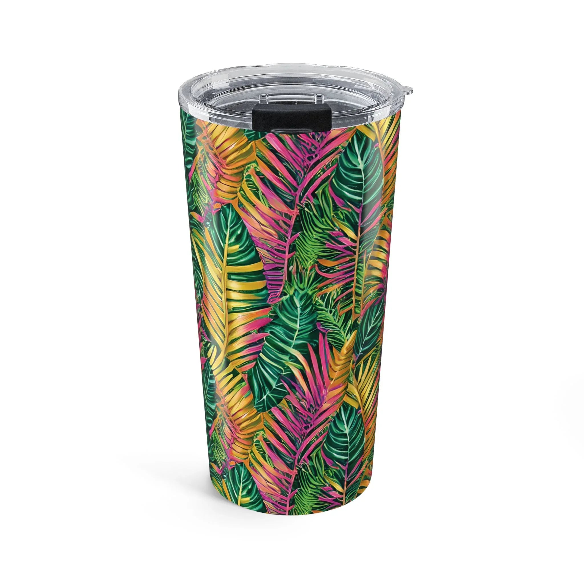 Hawaiian Tropical Leaves Tumbler - The Global Wanderer