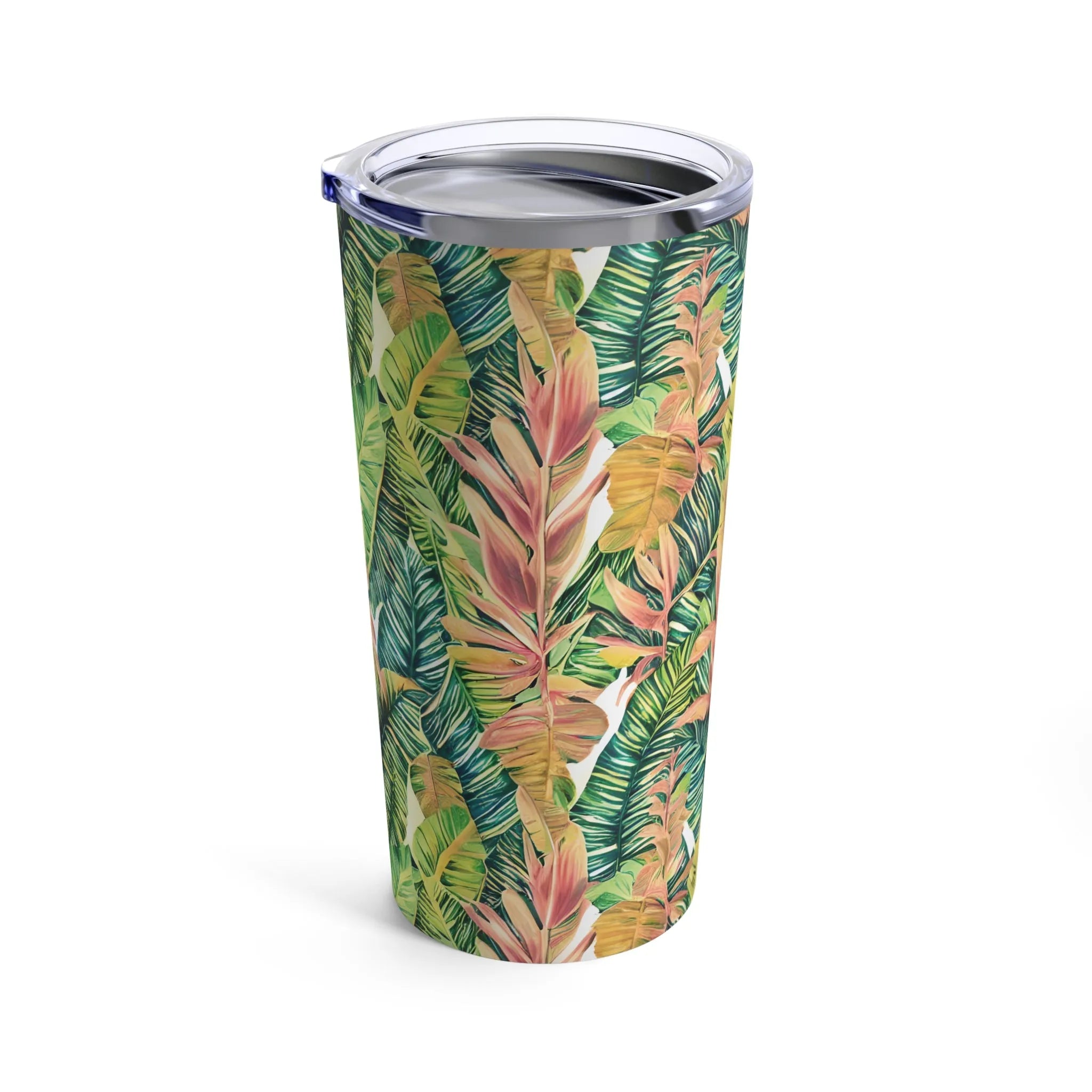 Hawaiian Tropical Leaves Tumbler - The Global Wanderer