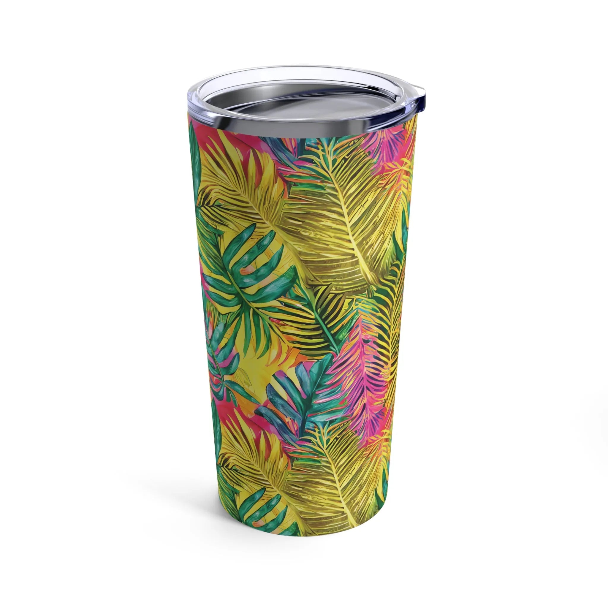 Hawaiian Tropical Leaves Tumbler - The Global Wanderer