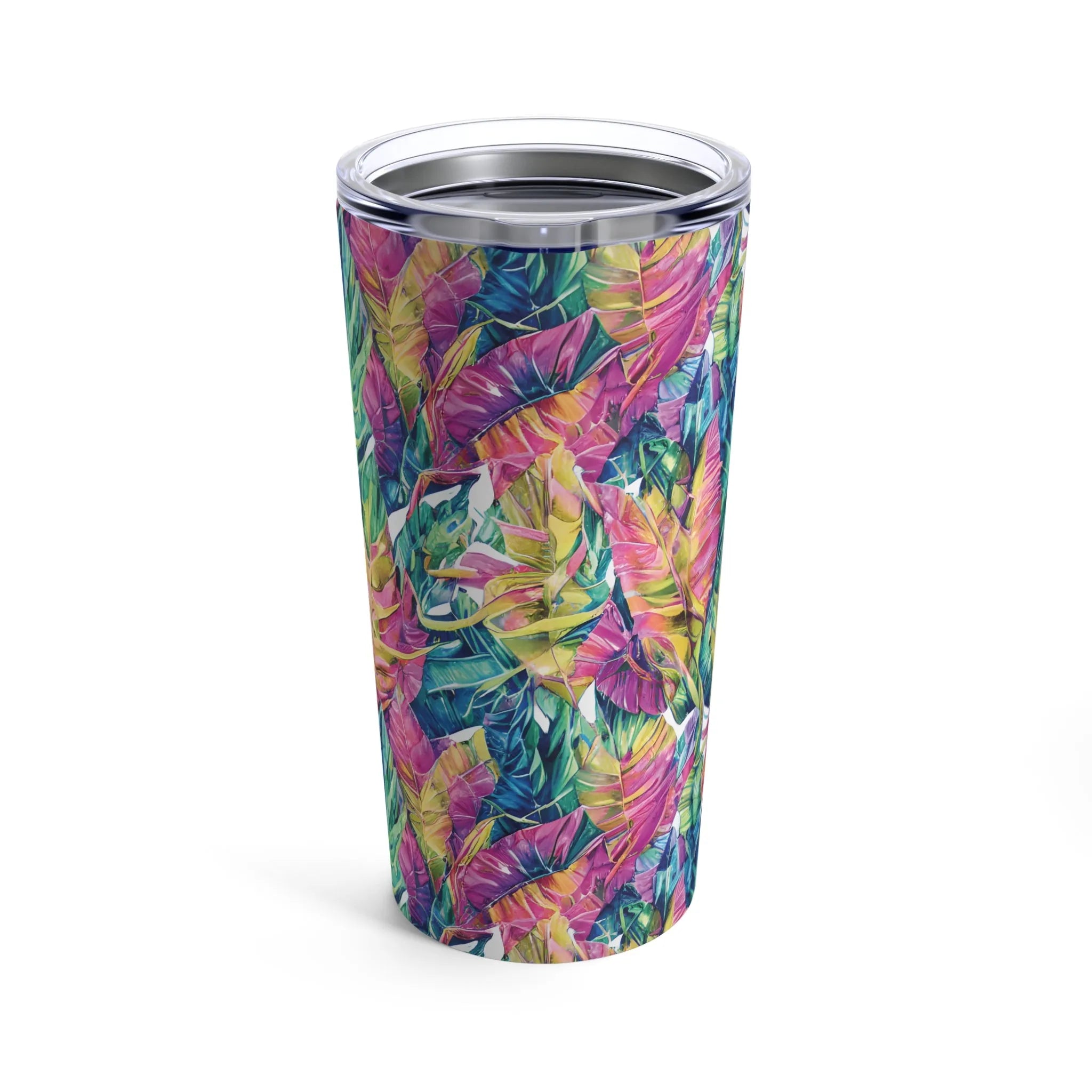 Hawaiian Tropical Leaves Tumbler - The Global Wanderer