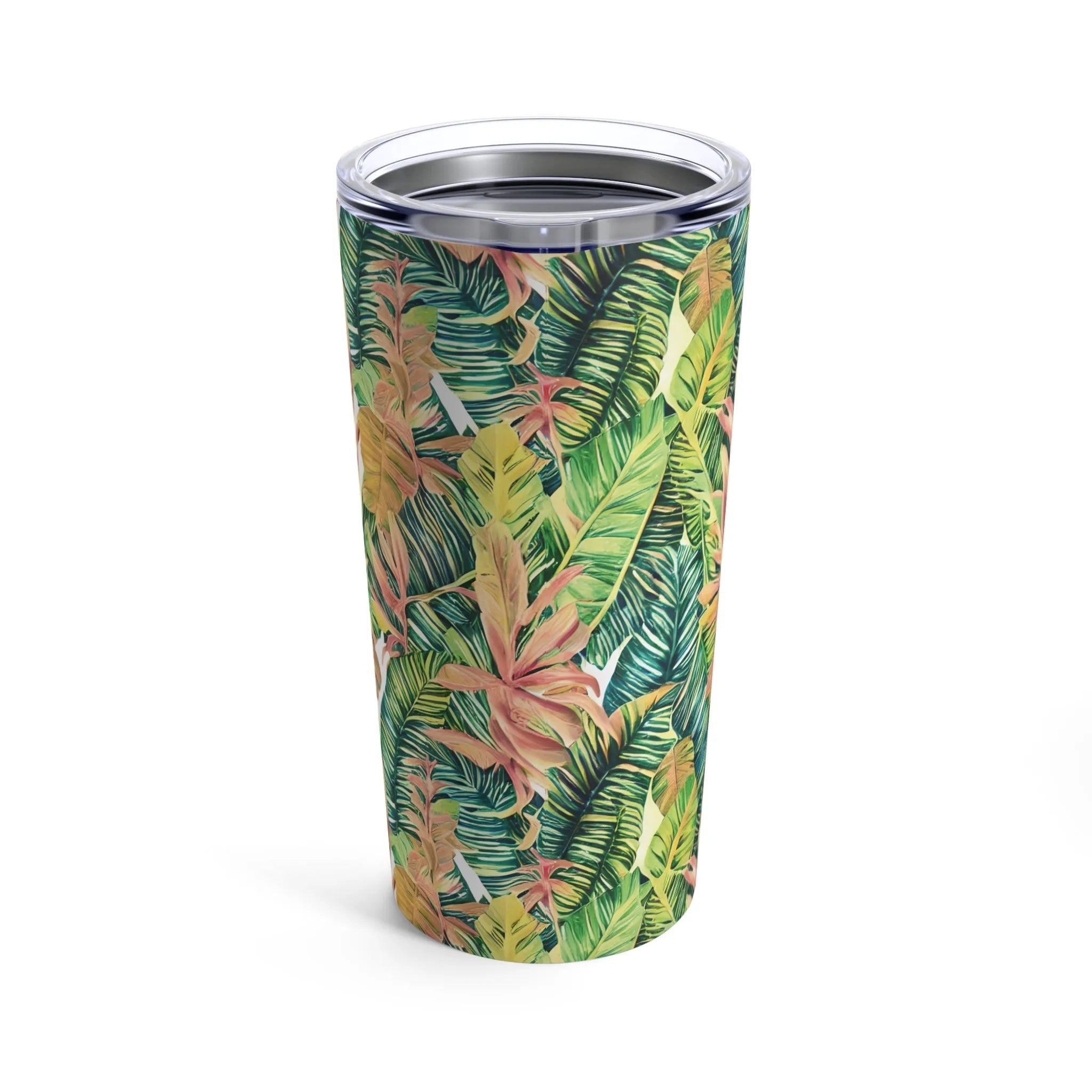 Hawaiian Tropical Leaves Tumbler - The Global Wanderer