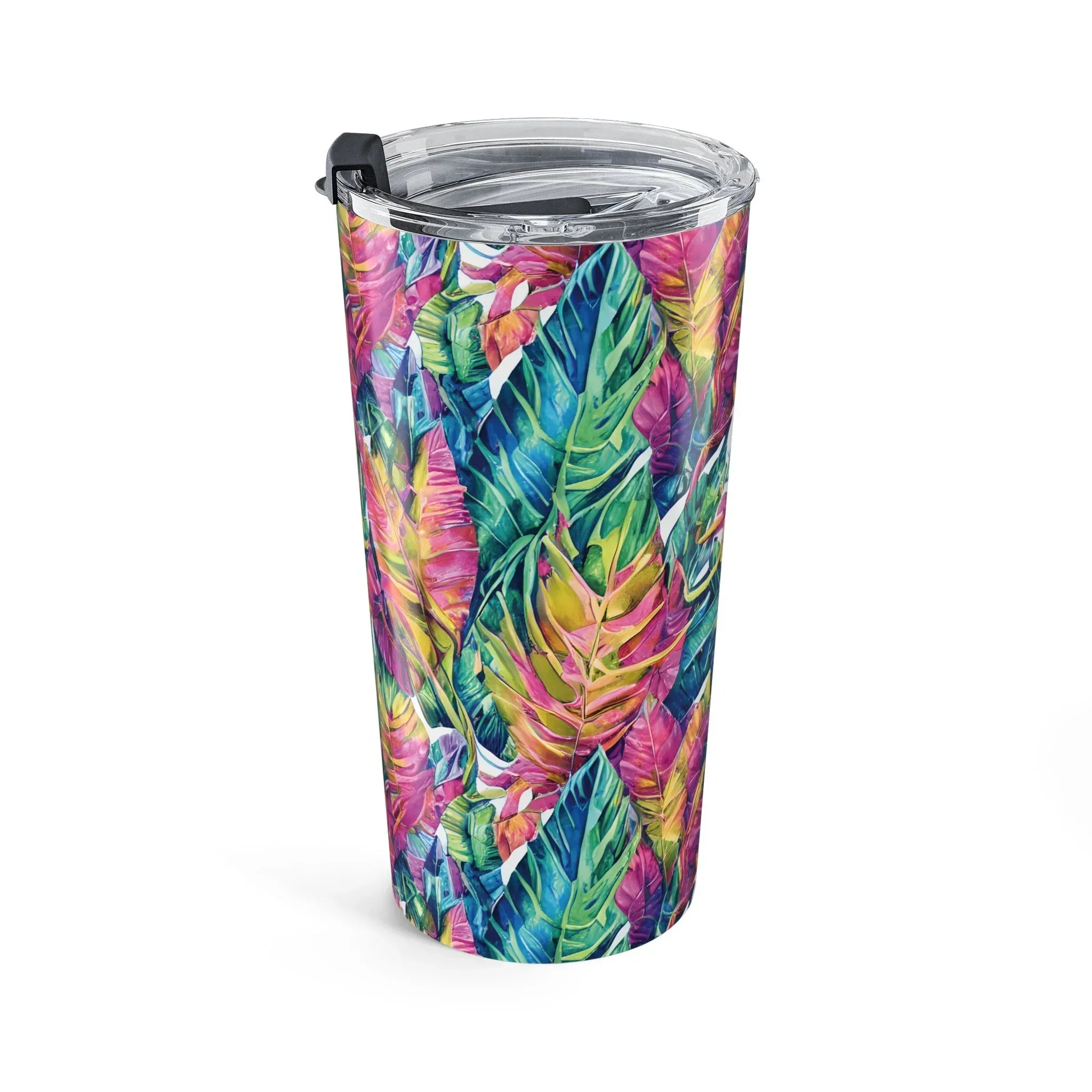 Hawaiian Tropical Leaves Tumbler - The Global Wanderer