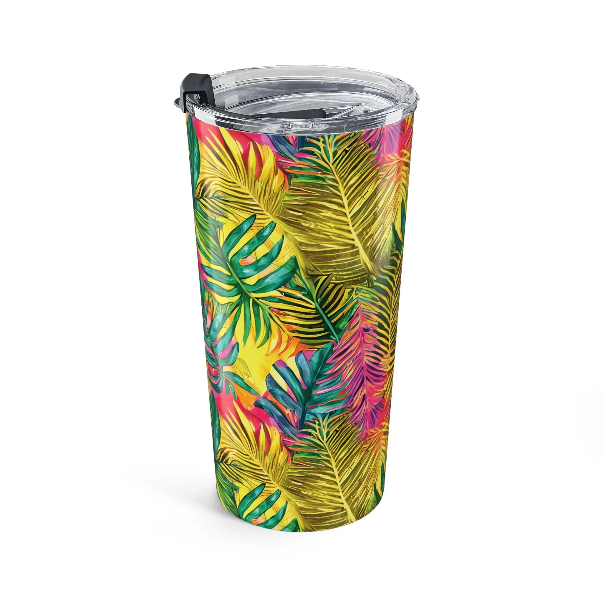 Hawaiian Tropical Leaves Tumbler - The Global Wanderer