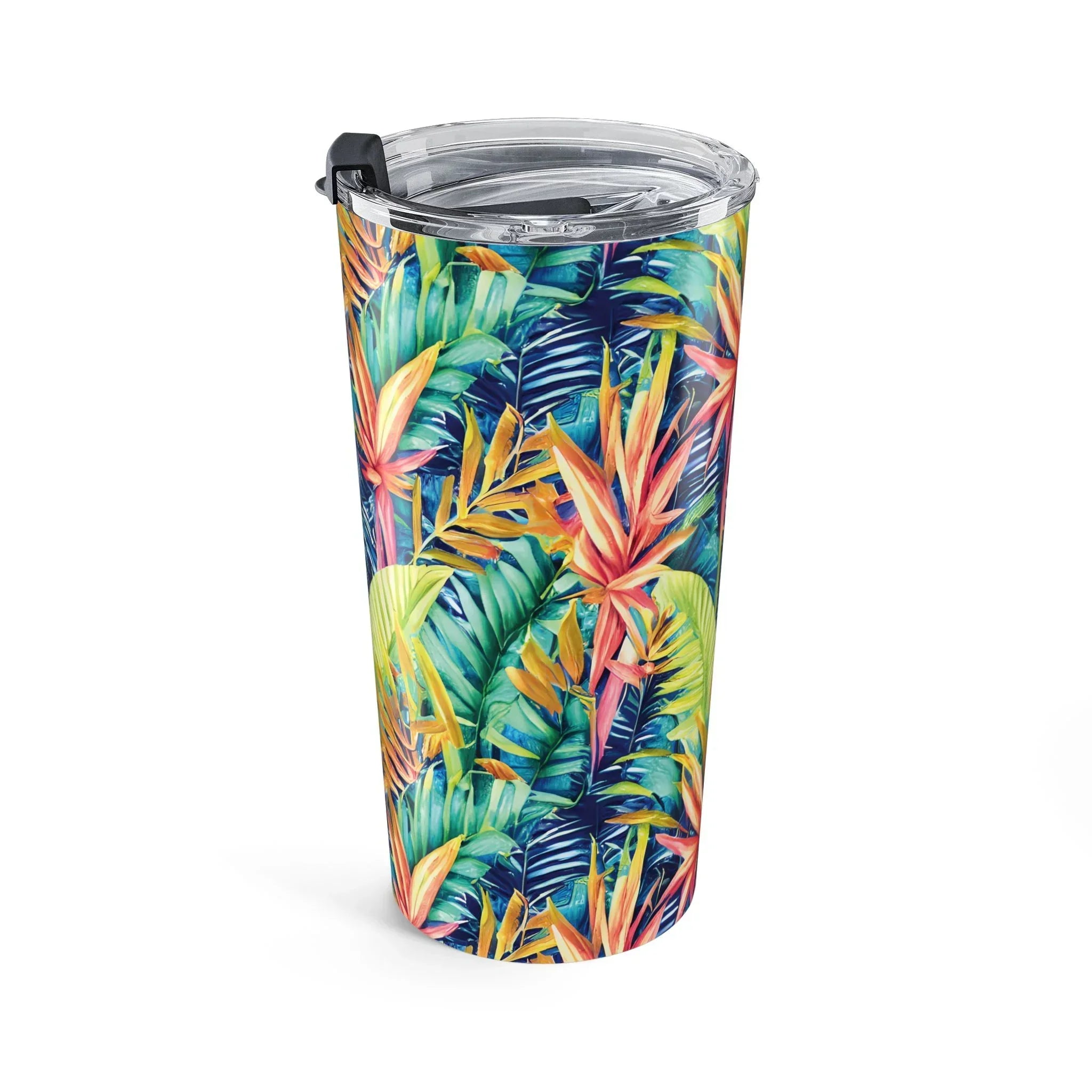 Hawaiian Tropical Leaves Tumbler - The Global Wanderer