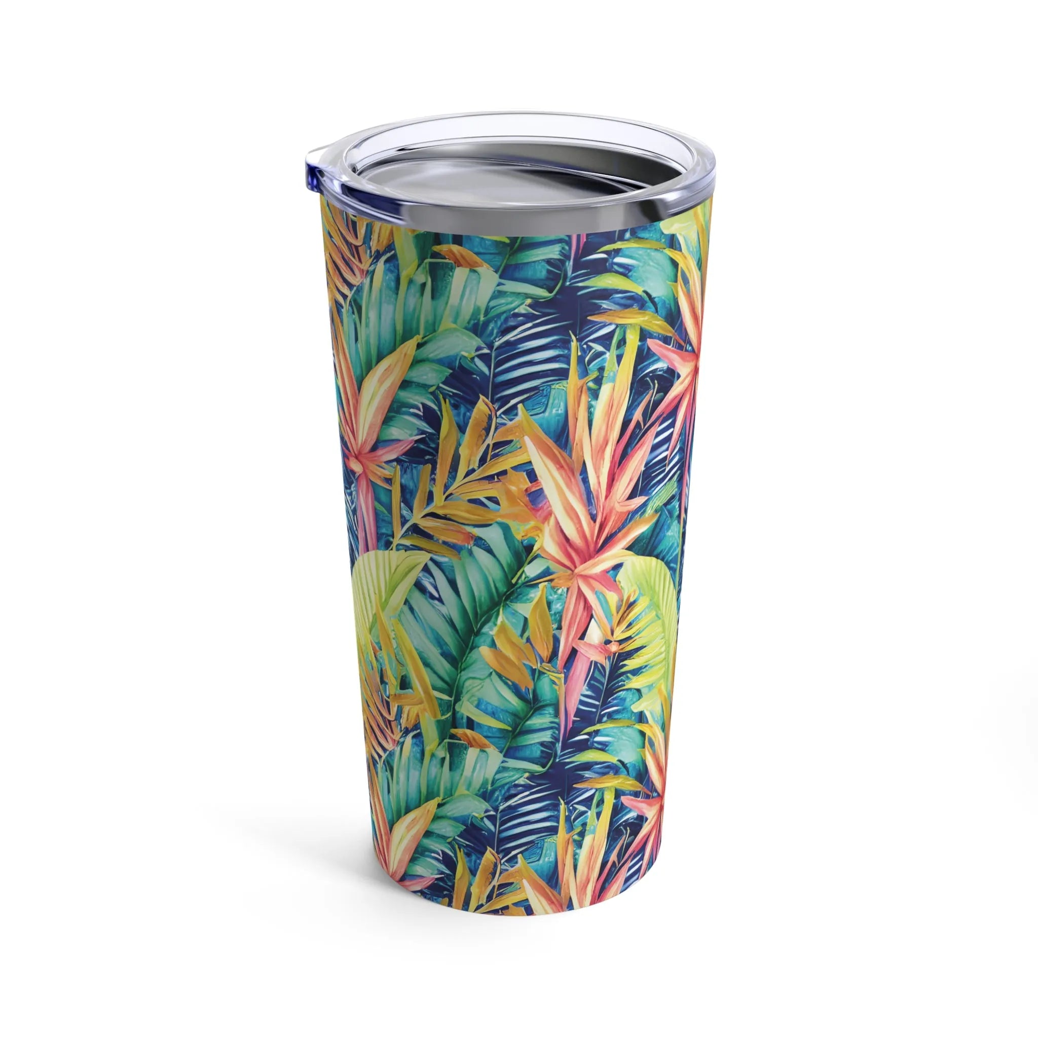Hawaiian Tropical Leaves Tumbler - The Global Wanderer