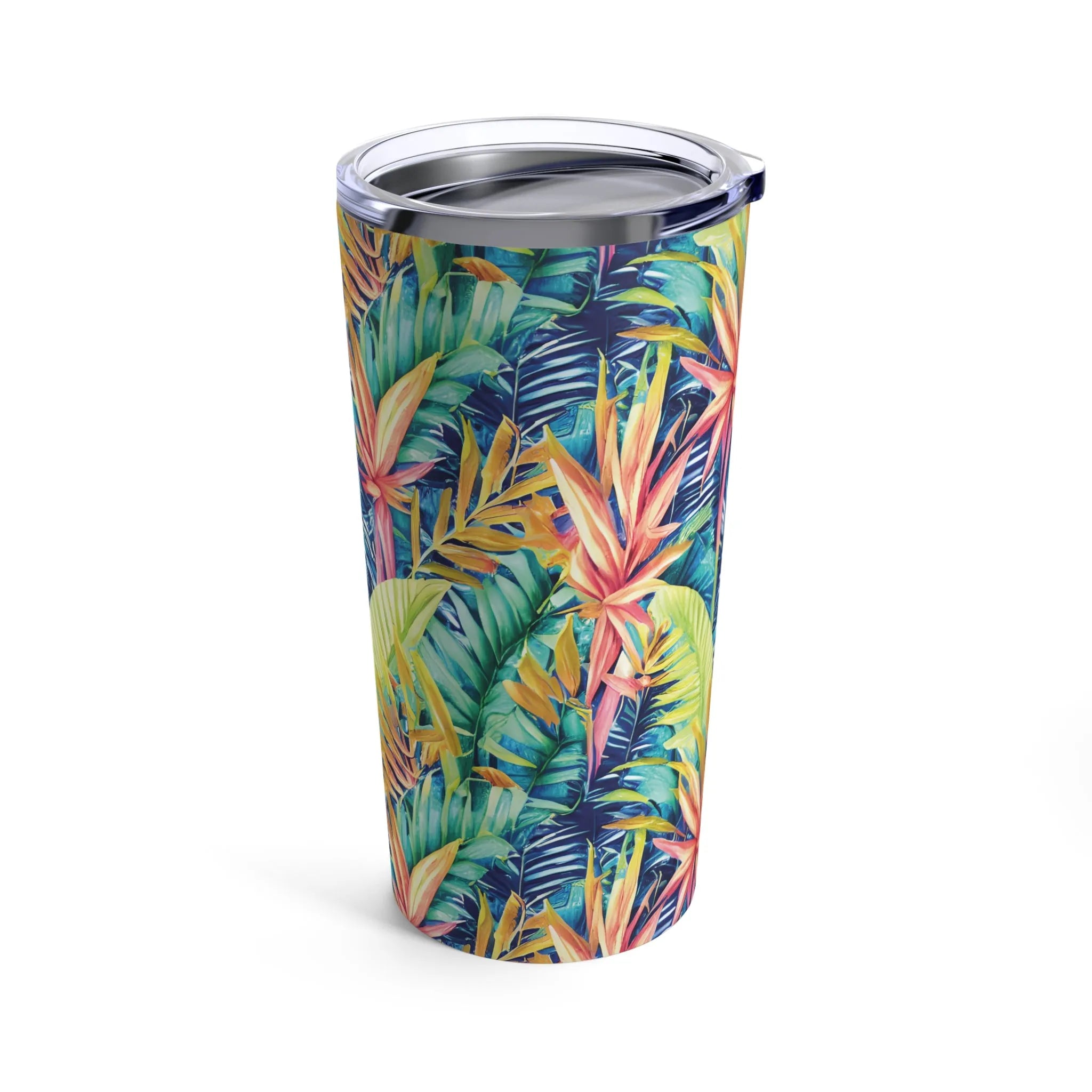 Hawaiian Tropical Leaves Tumbler - The Global Wanderer