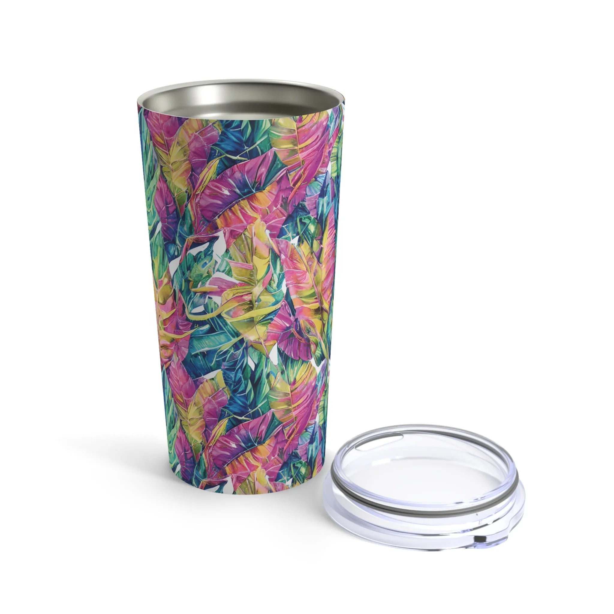 Hawaiian Tropical Leaves Tumbler - The Global Wanderer