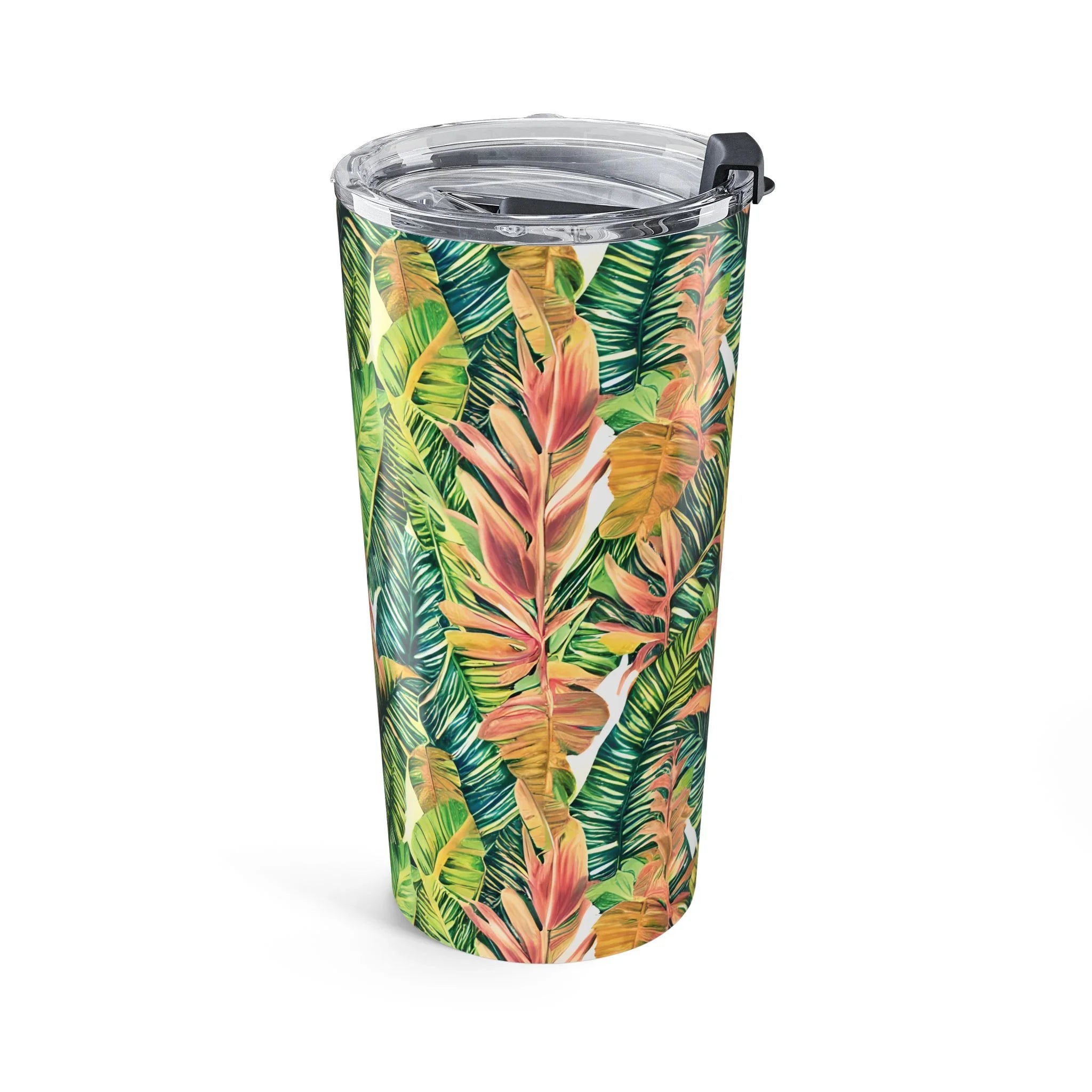 Hawaiian Tropical Leaves Tumbler - The Global Wanderer