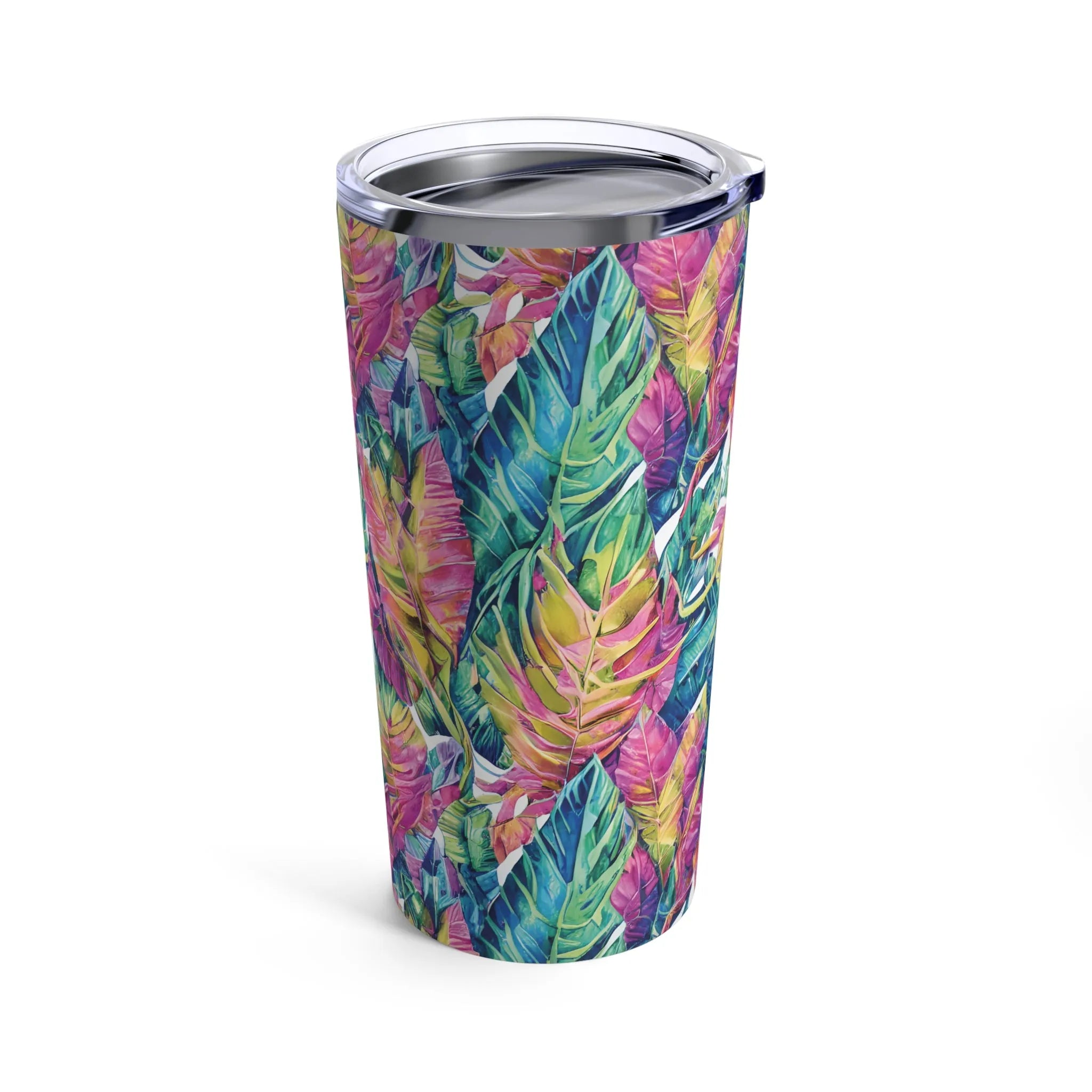 Hawaiian Tropical Leaves Tumbler - The Global Wanderer