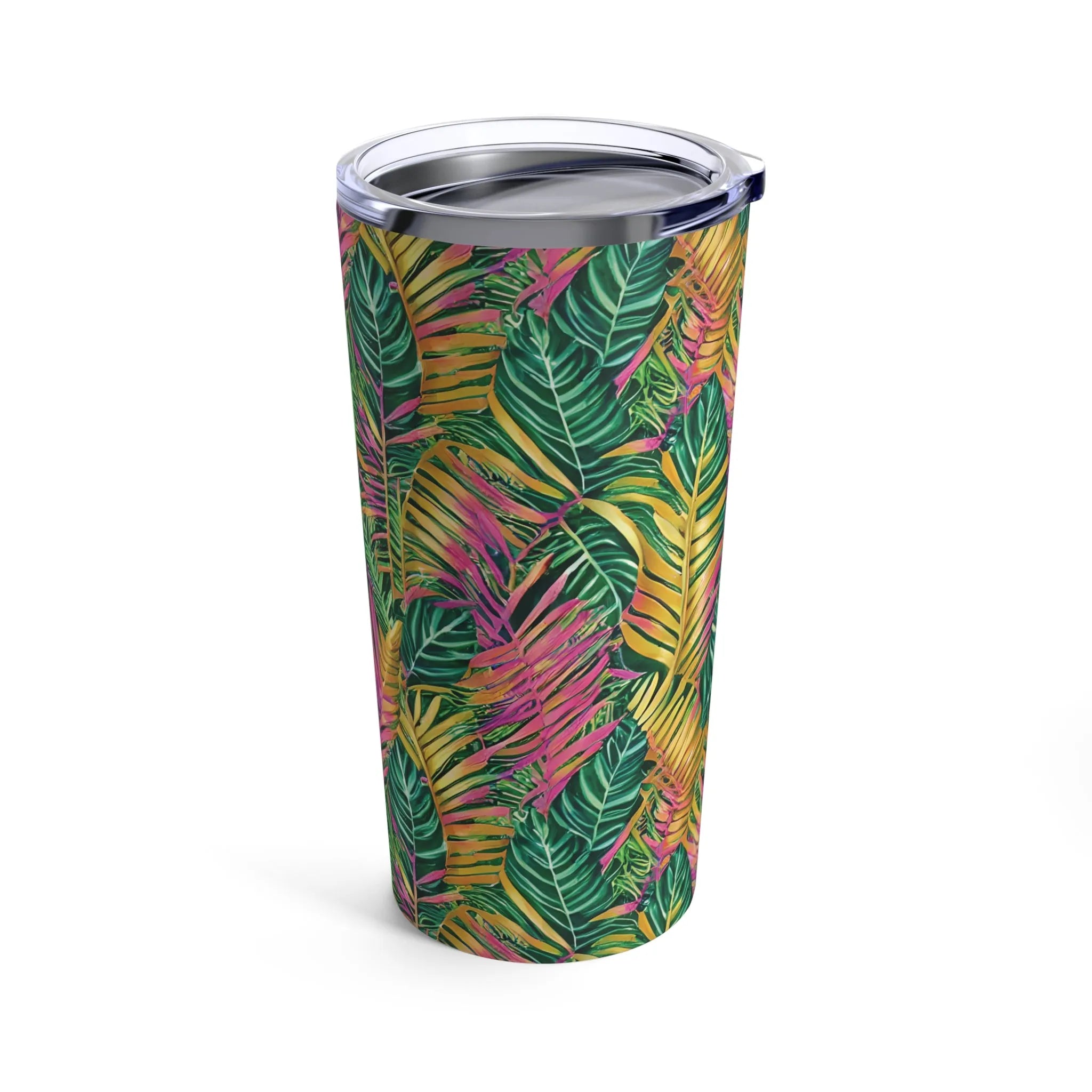 Hawaiian Tropical Leaves Tumbler - The Global Wanderer