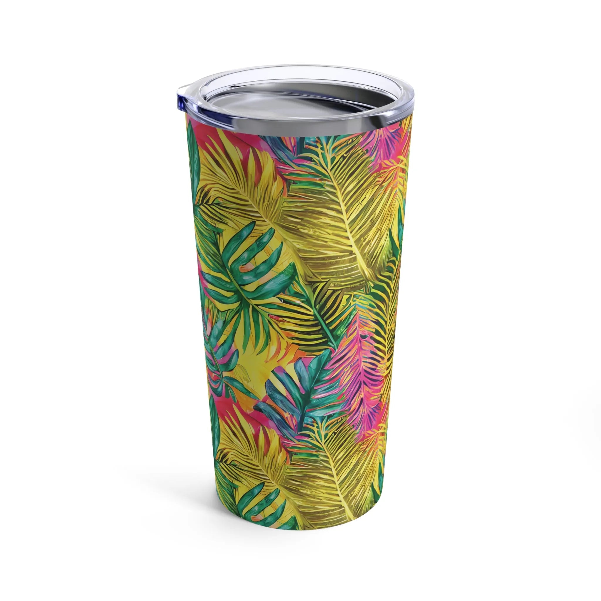 Hawaiian Tropical Leaves Tumbler - The Global Wanderer