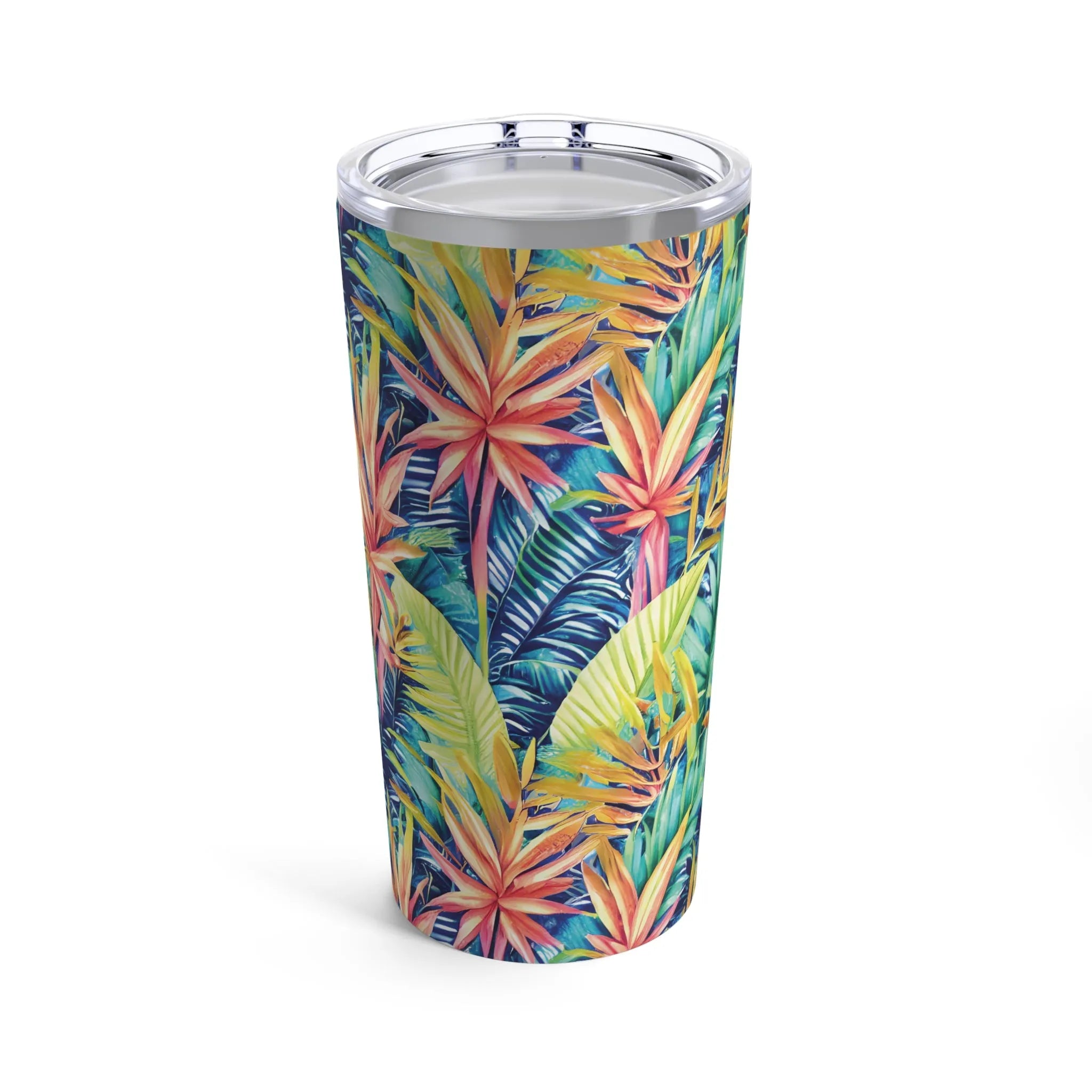 Hawaiian Tropical Leaves Tumbler - The Global Wanderer